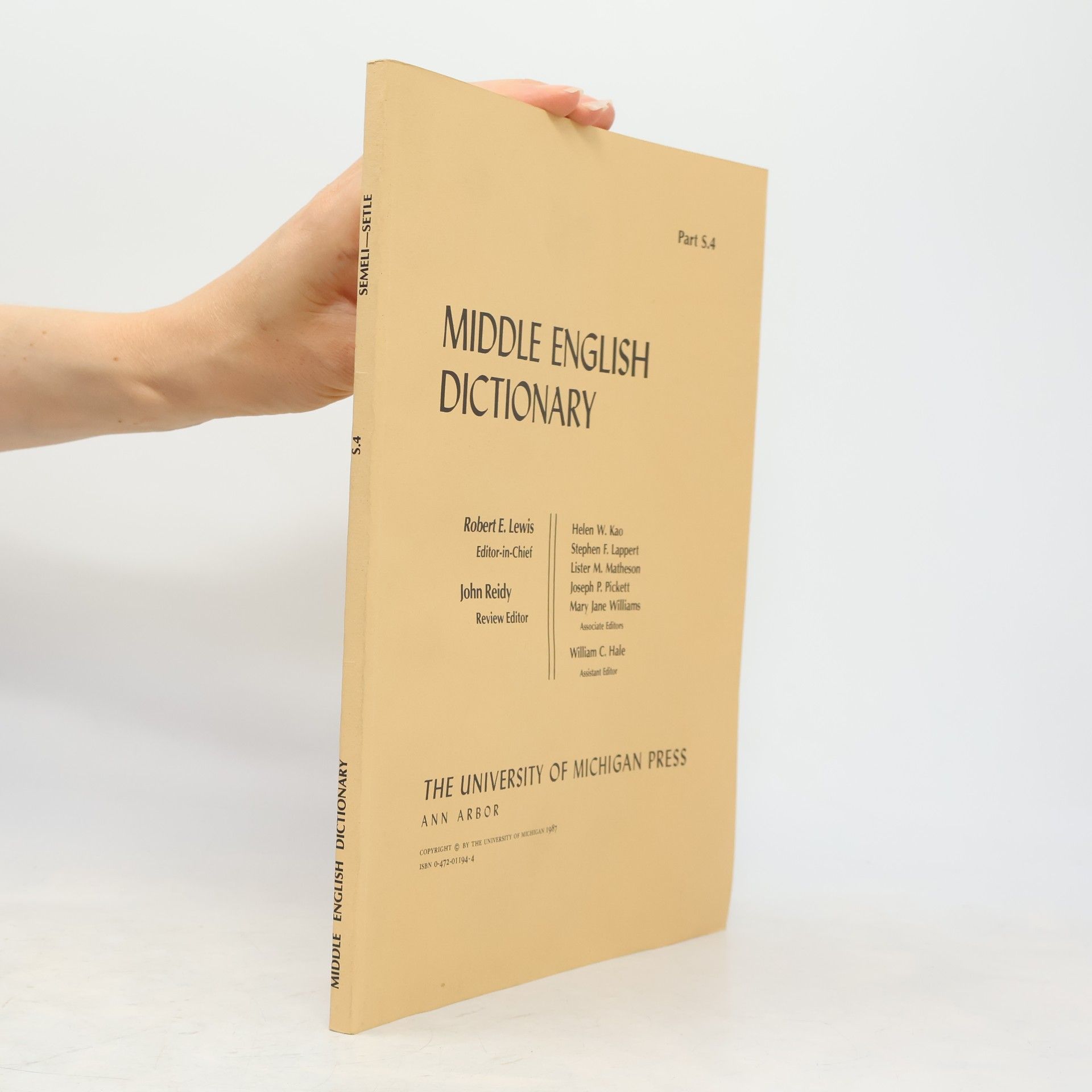 Joseph P. Pickett Middle English Dictionary