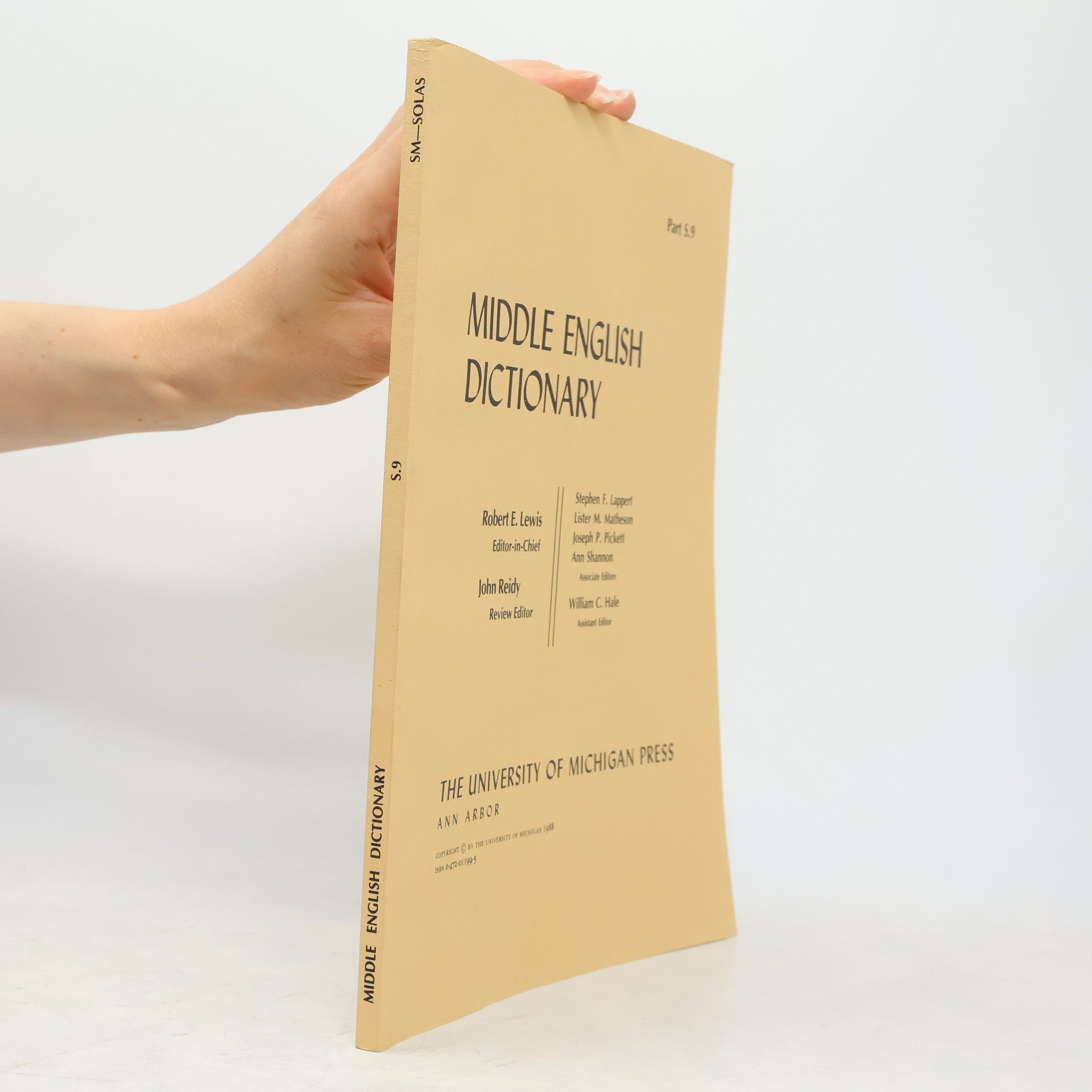 Joseph P. Pickett Middle English Dictionary