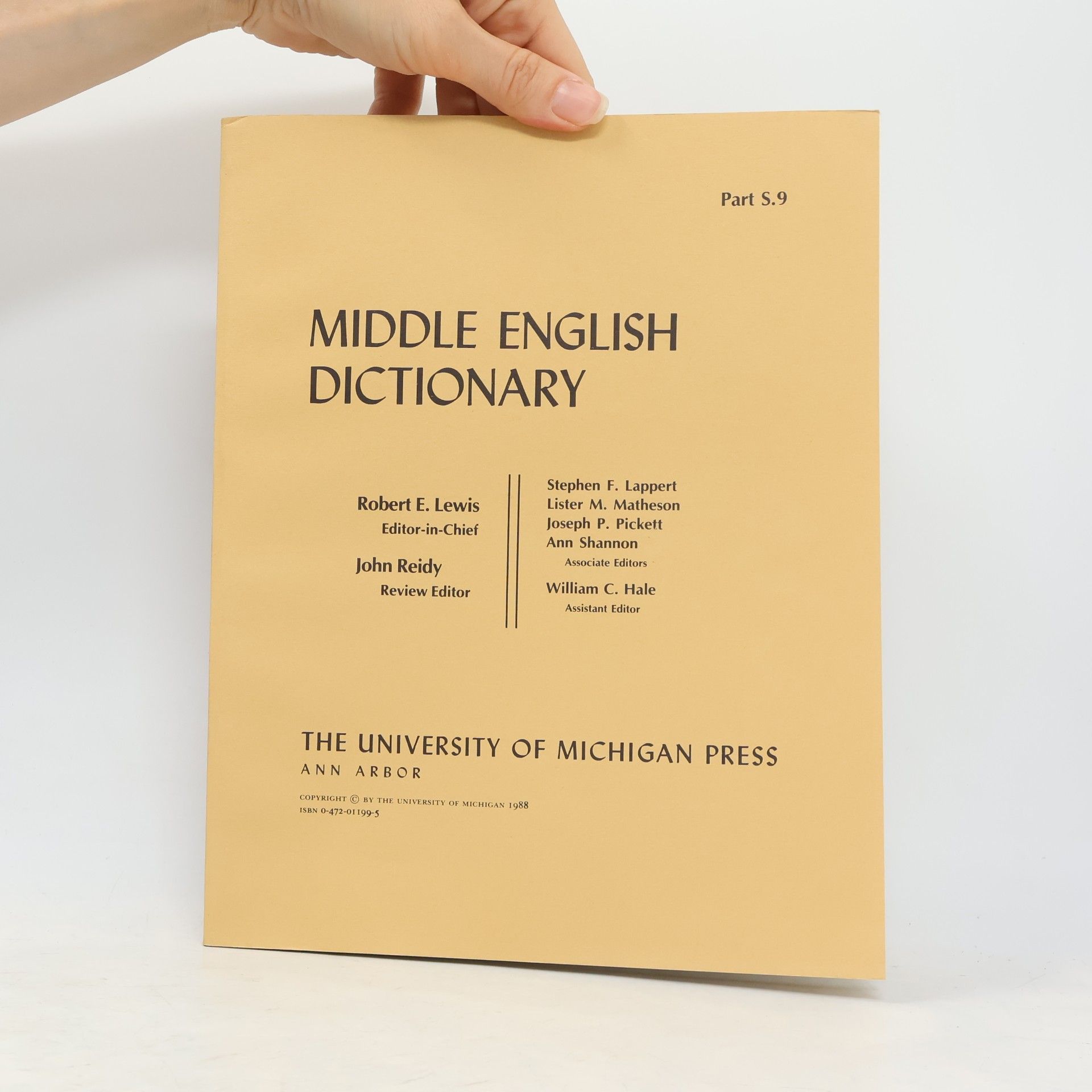 Robert E. Lewis Middle English Dictionary