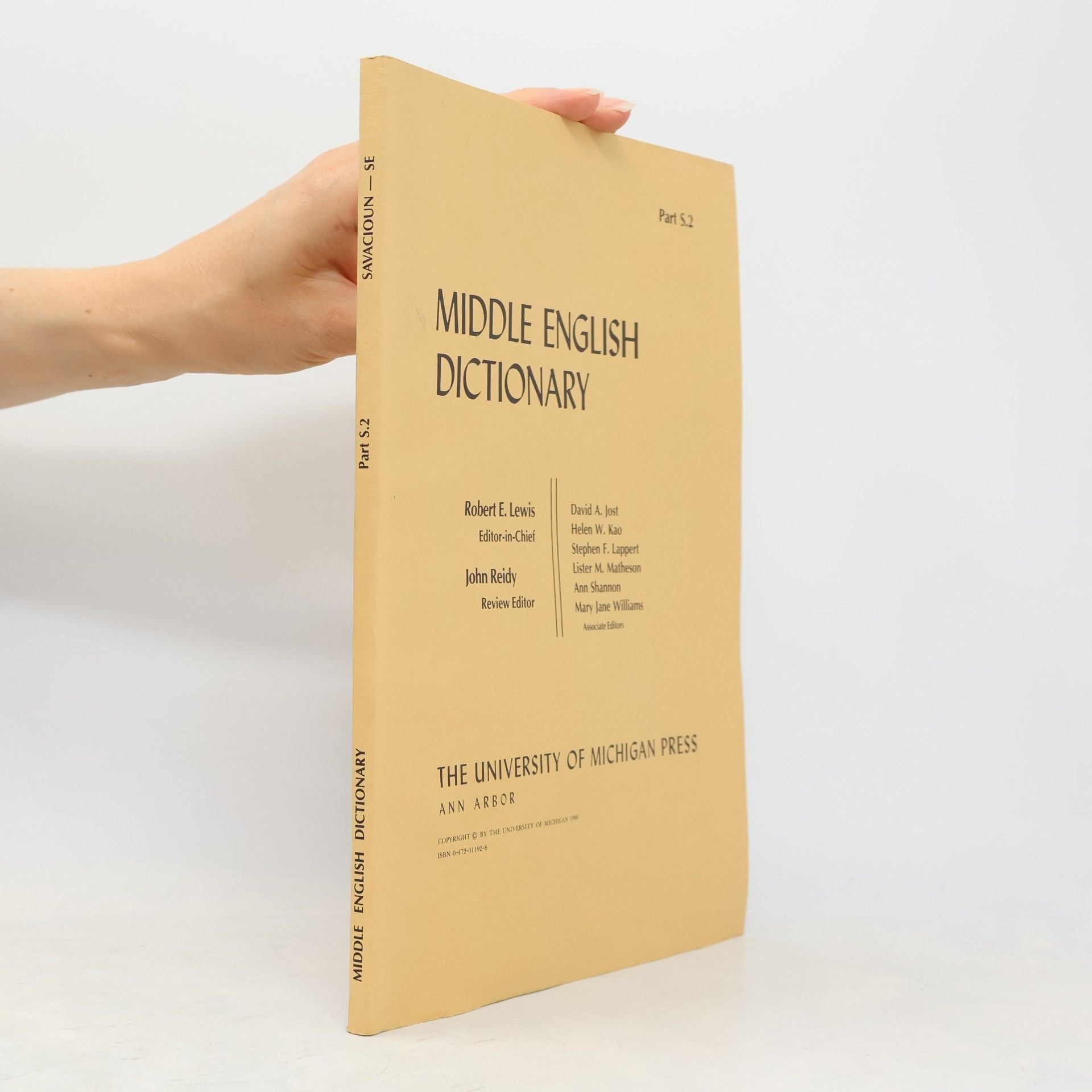 David A. Jost Middle English Dictionary