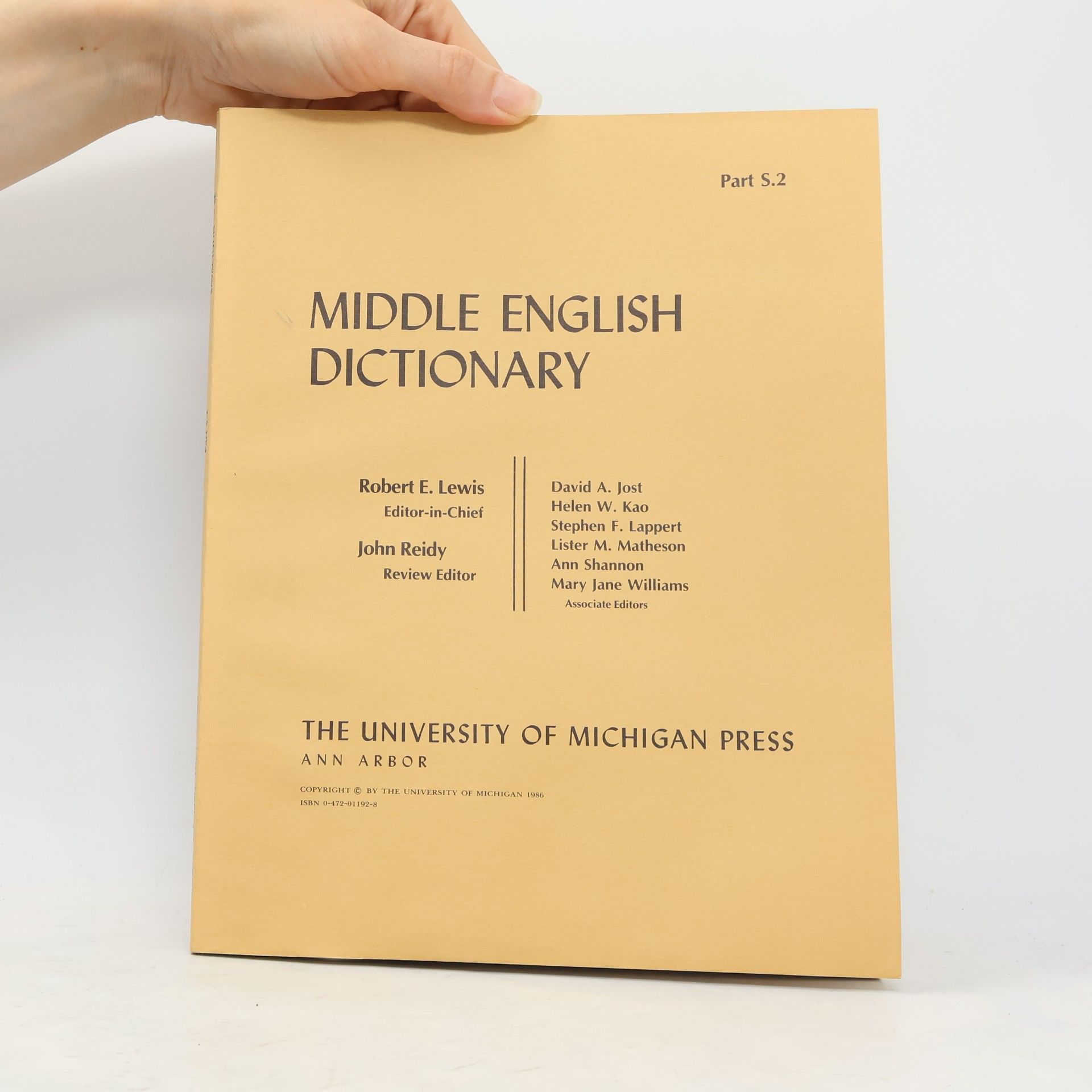 Robert E. Lewis Middle English Dictionary