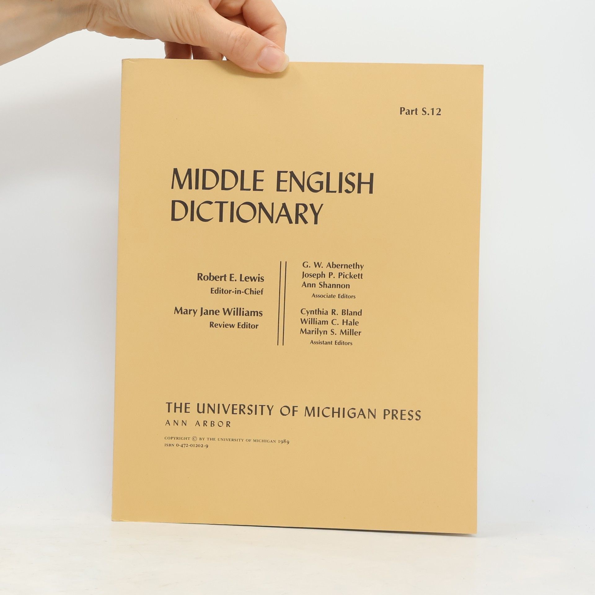 Robert E. Lewis Middle English Dictionary