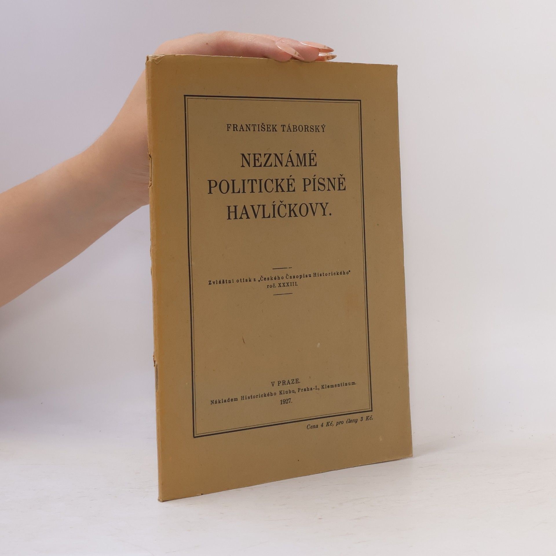 Neznámé politické písně Havlíčkovy