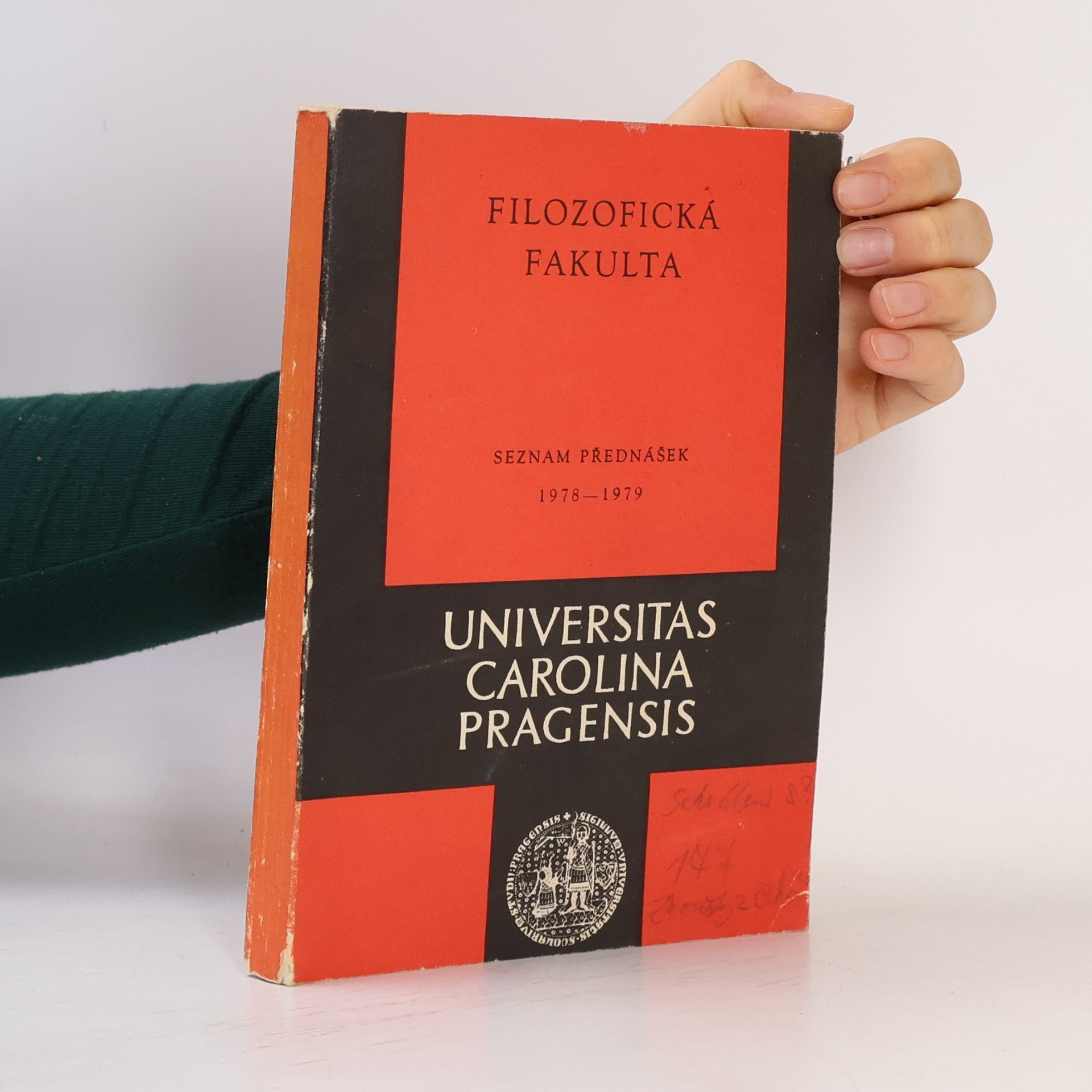Kolektiv autorů Universitas Carolina Pragensis: Seznam přednášek na filozofické fakultě ve školním roce 1978/79