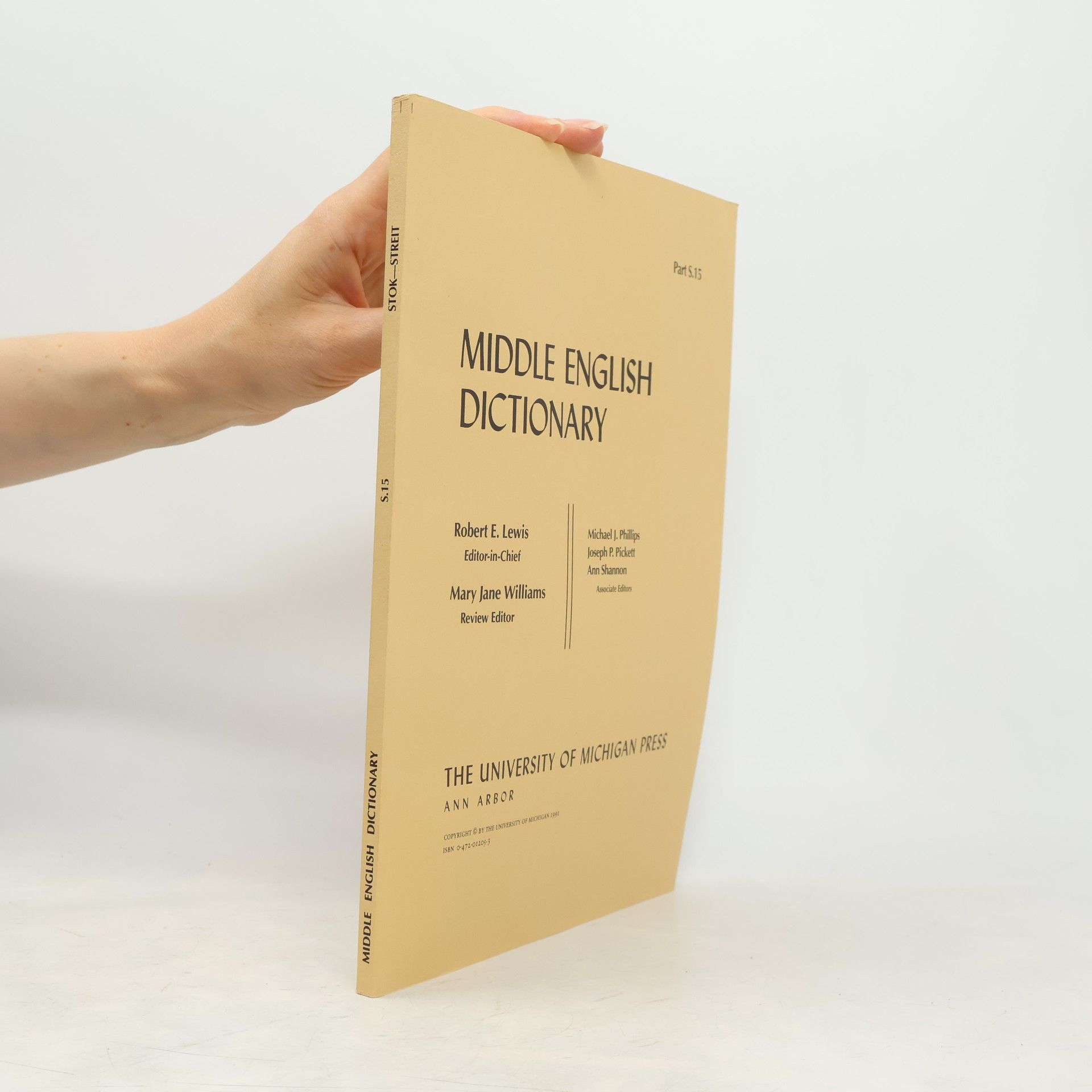 Sherman McAllister Kuhn Middle English Dictionary