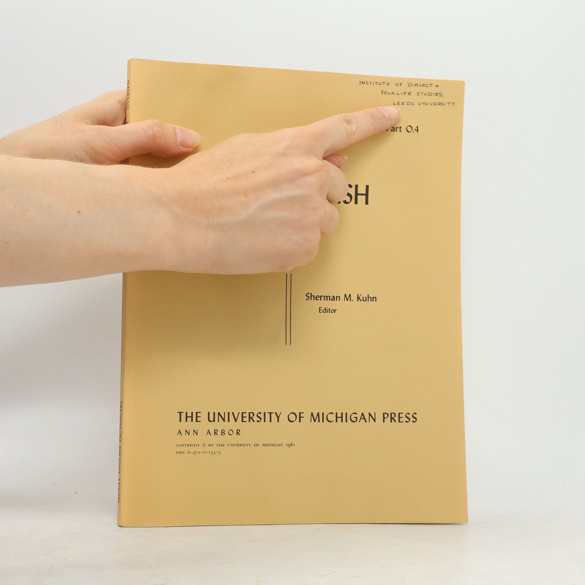 Sherman M. Kuhn Middle English Dictionary