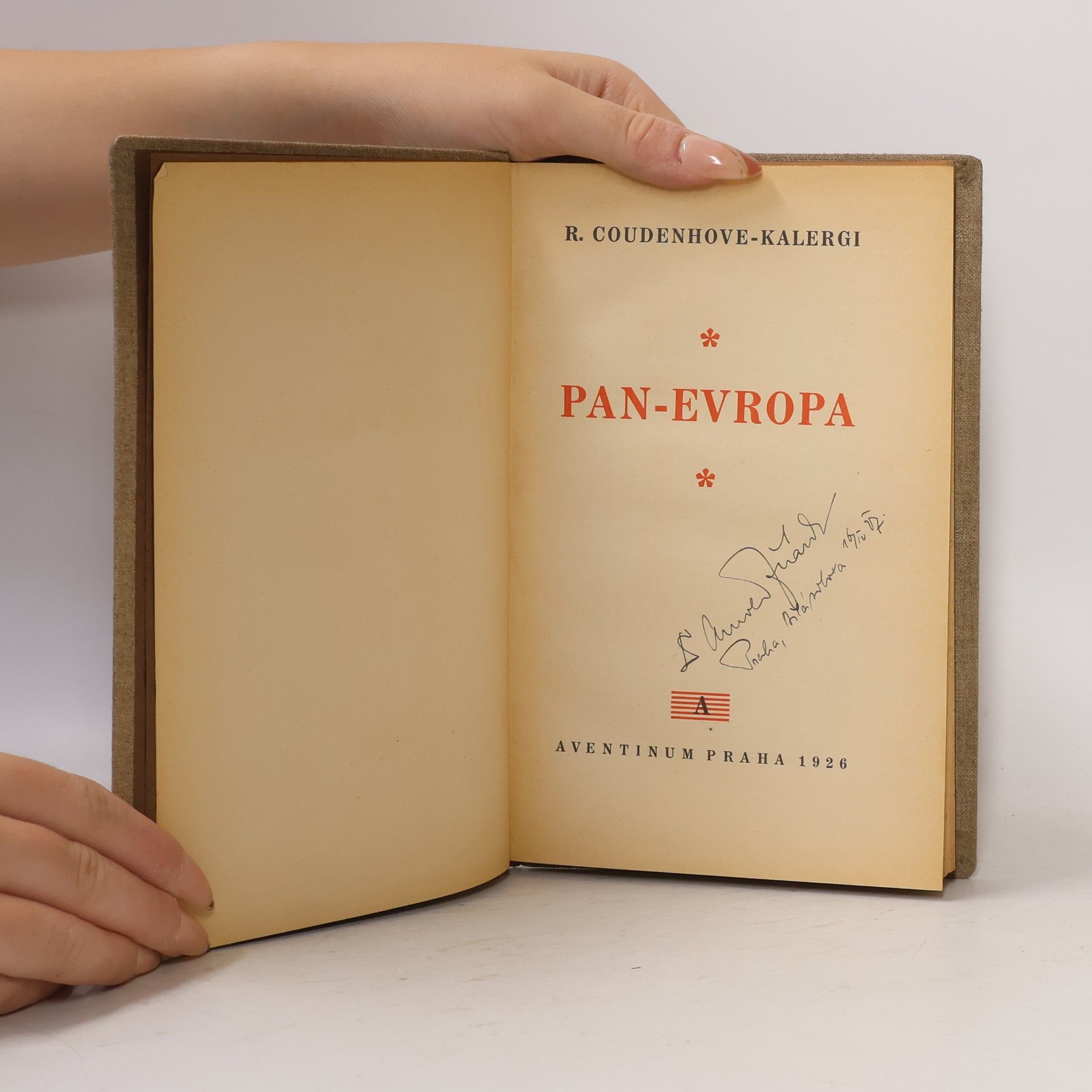 R. N. Coudenhove Kalergi Pan-Evropa