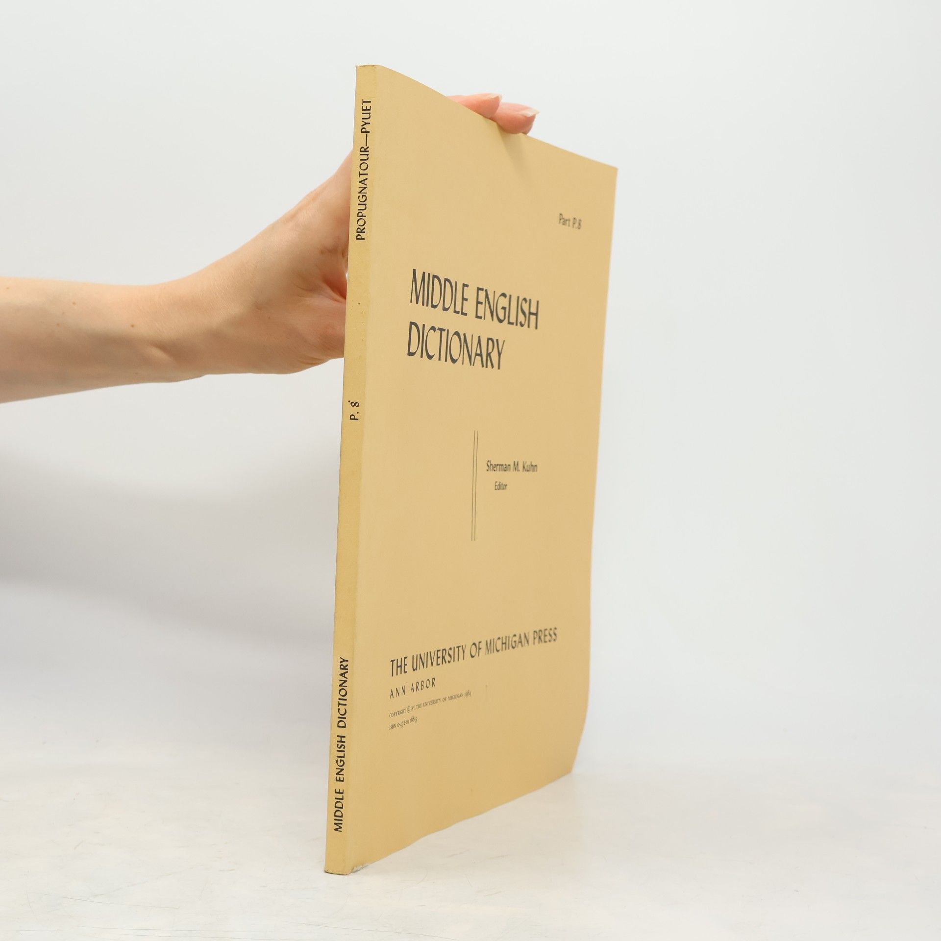 Sherman McAllister Kuhn Middle English Dictionary