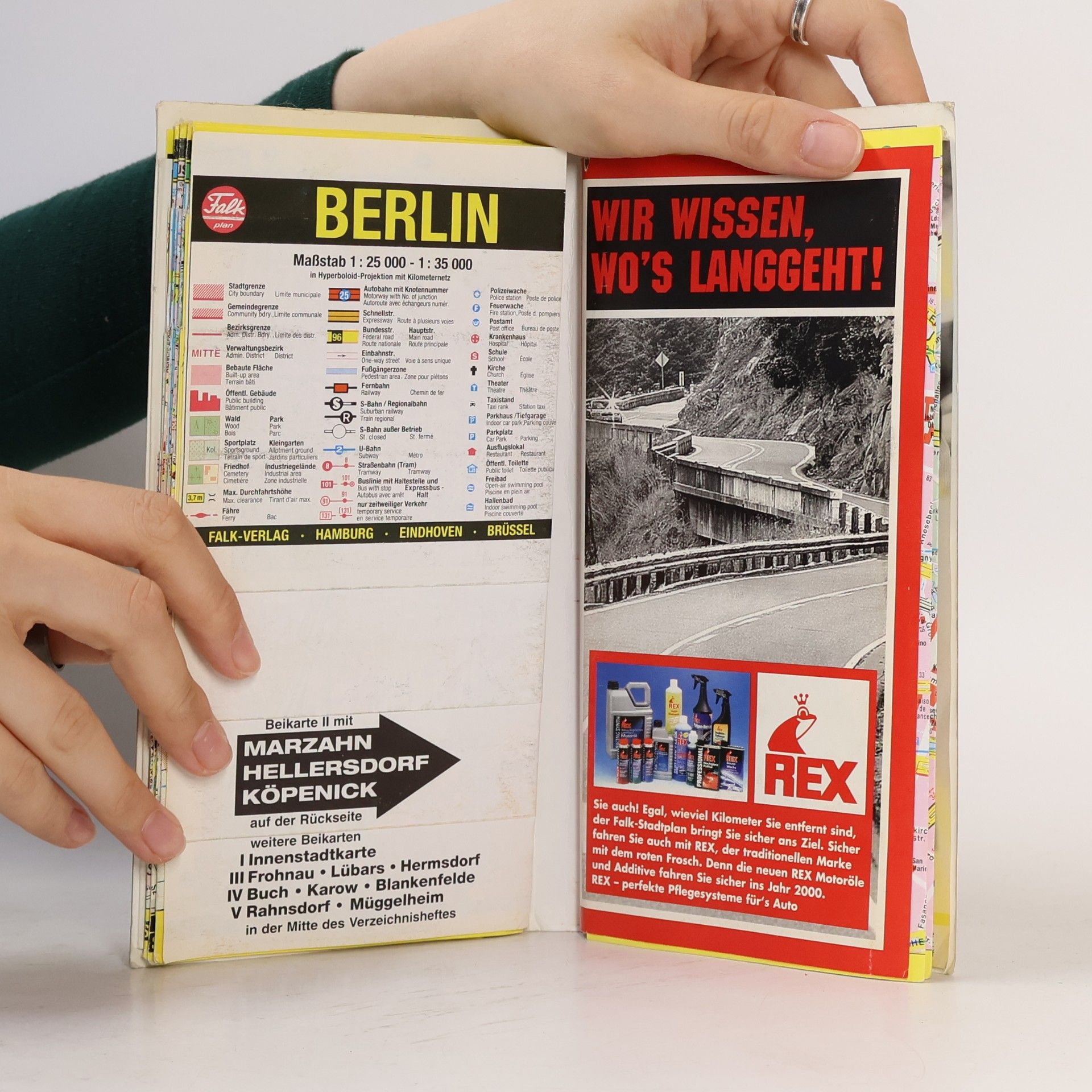Autorenkollektiv Berlin. Stadtplan patentgefaltet