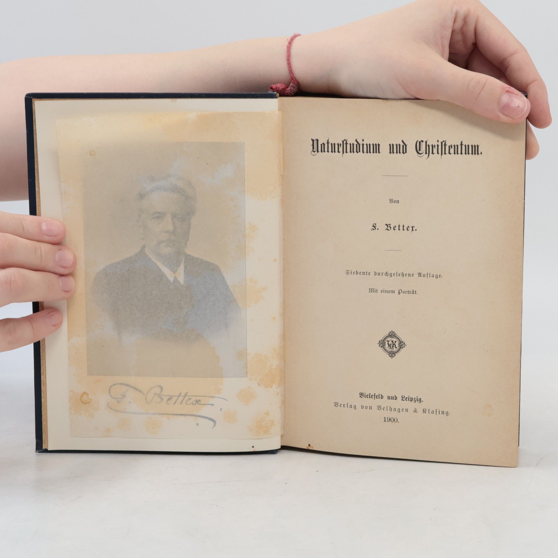 Frédéric Bettex Naturstudium und Christentum