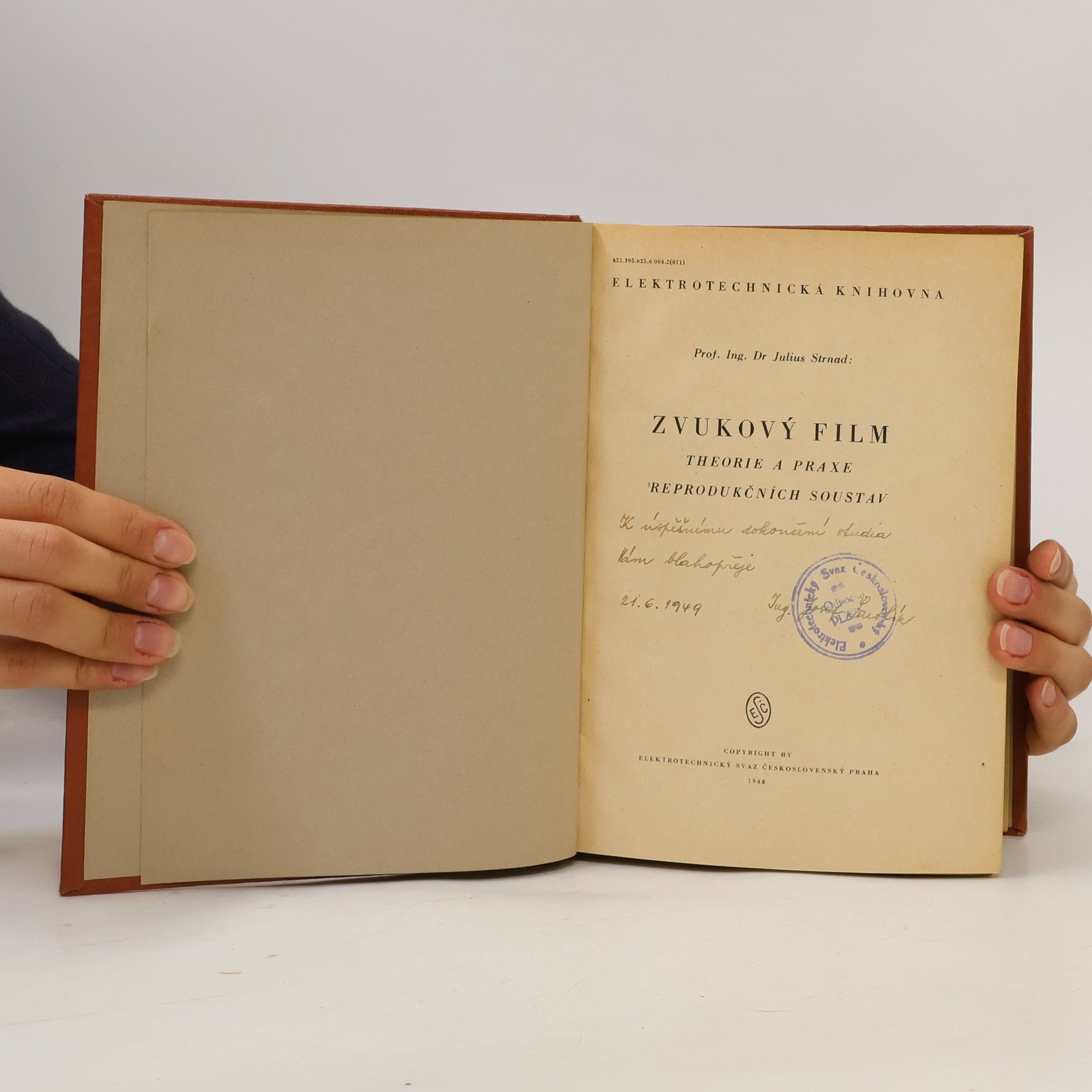 Julius Strnad Zvukový film a jeho obsluha