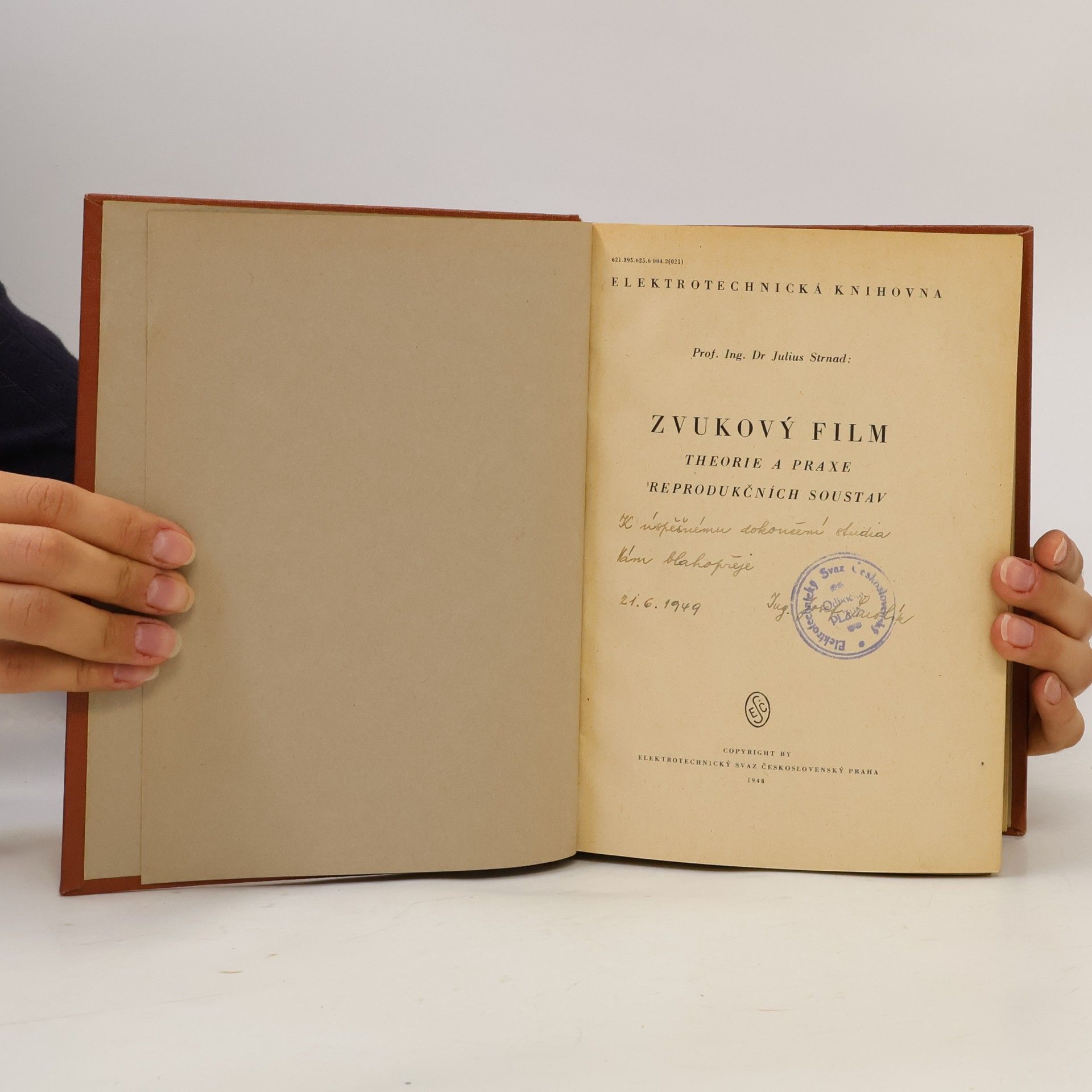 Julius Strnad Zvukový film a jeho obsluha