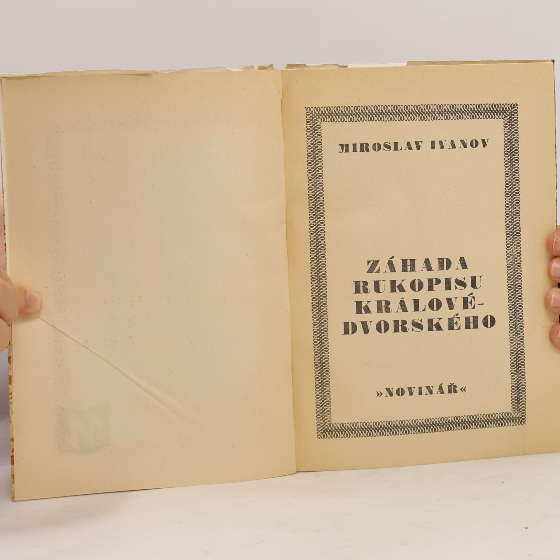 Miroslav Ivanov Záhada rukopisu Královedvorského