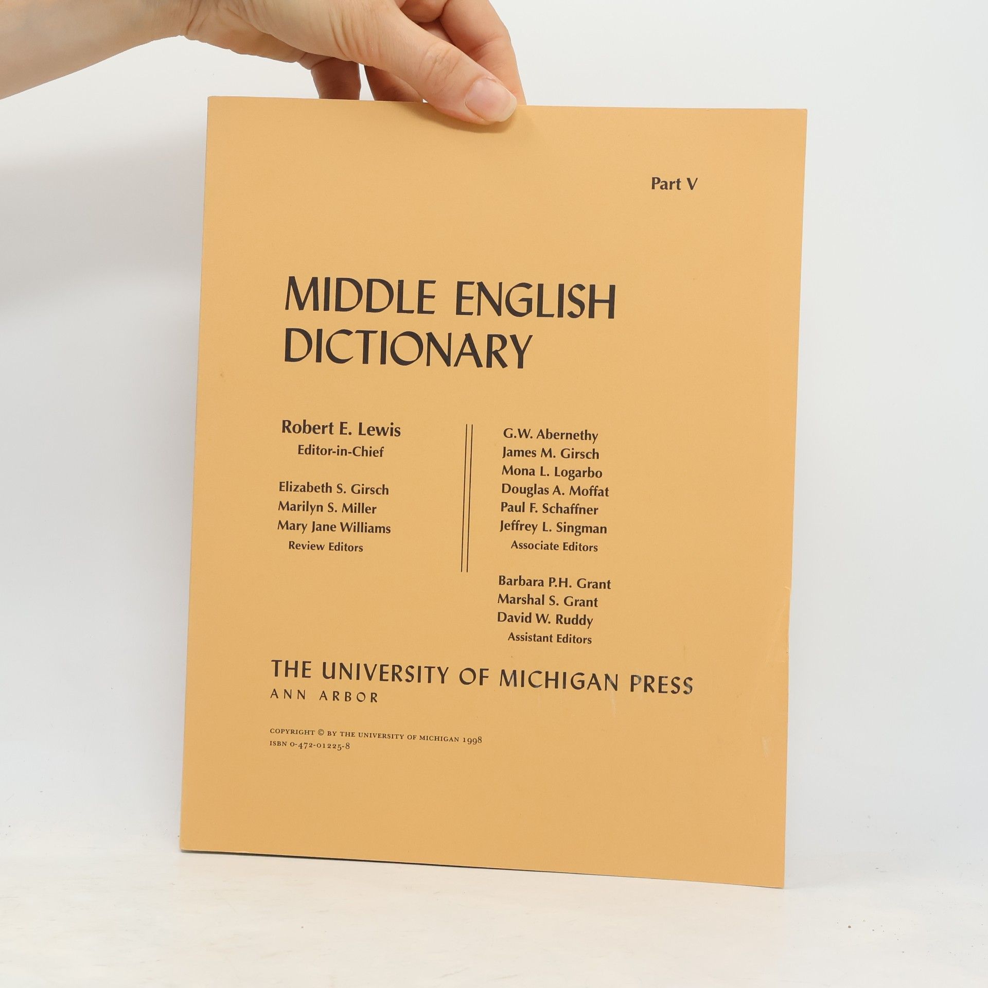 Robert E. Lewis Middle English Dictionary