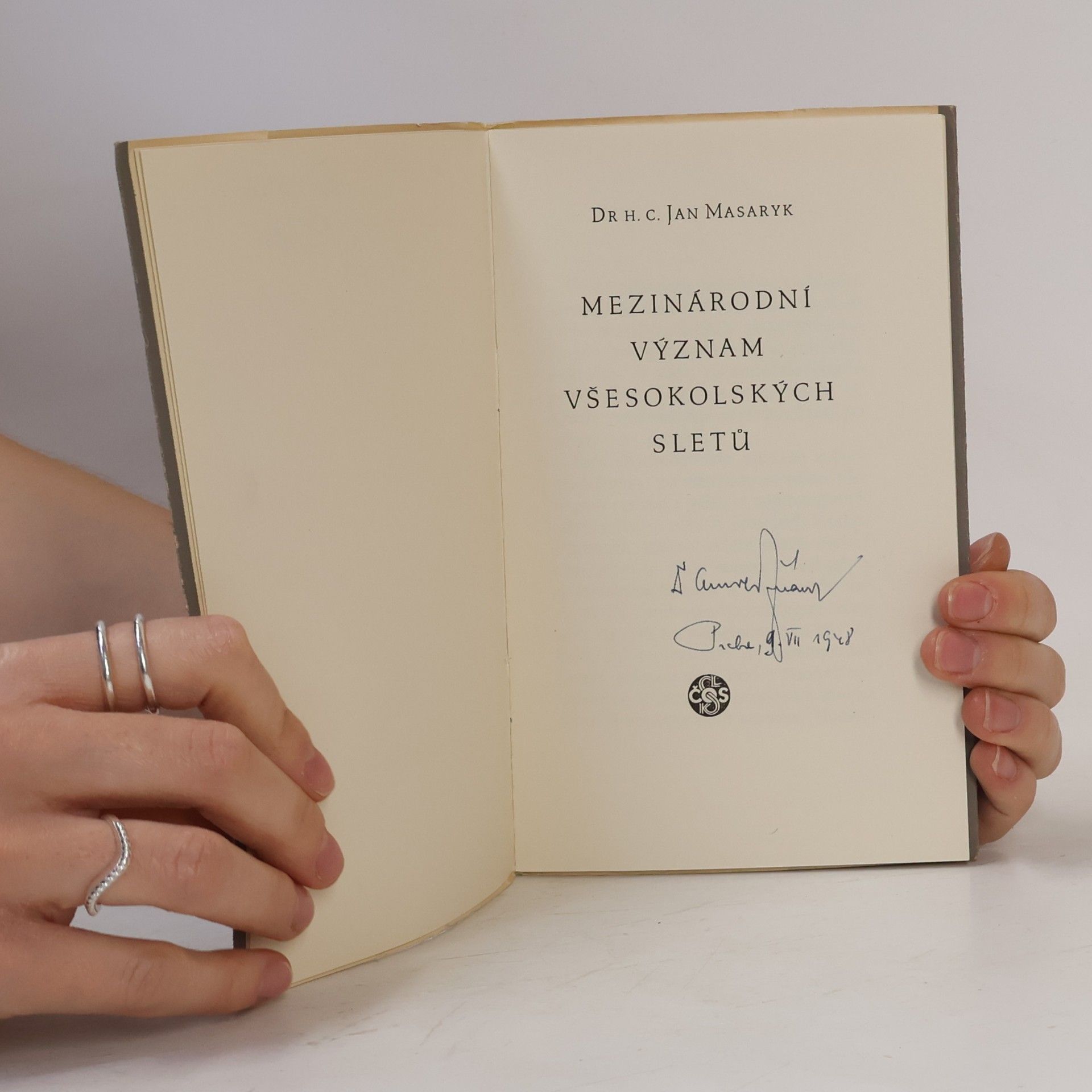 Jan Masaryk Mezinárodní význam všesokolských sletů