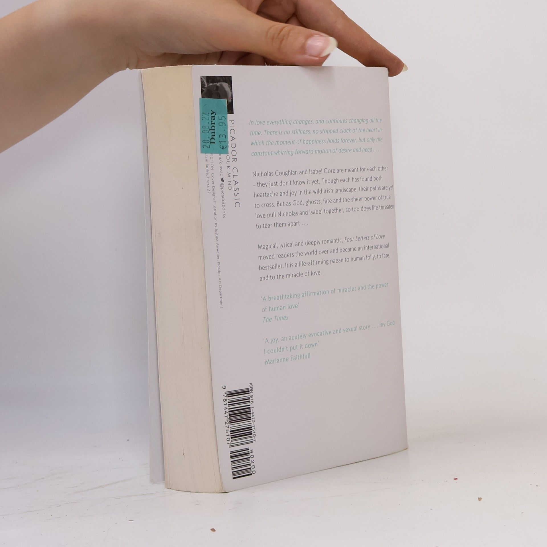 Niall Williams Four Letters of Love. Das Alphabet der Liebe, engl. Ausgabe