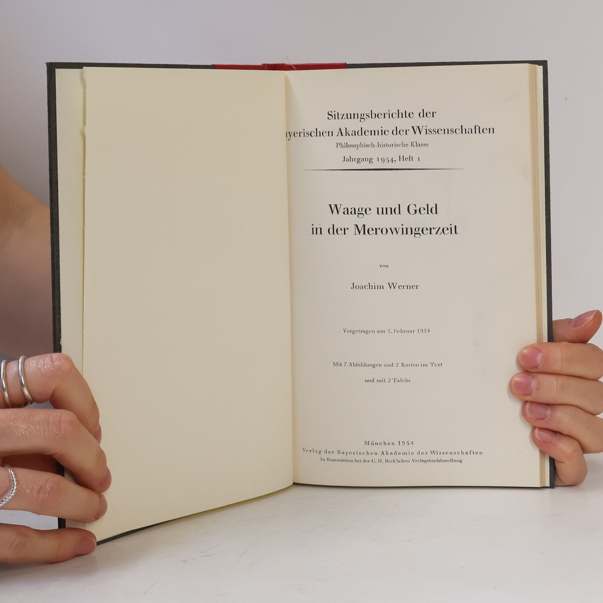 Joachim Werner Waage und Geld in der Merowingerzeit