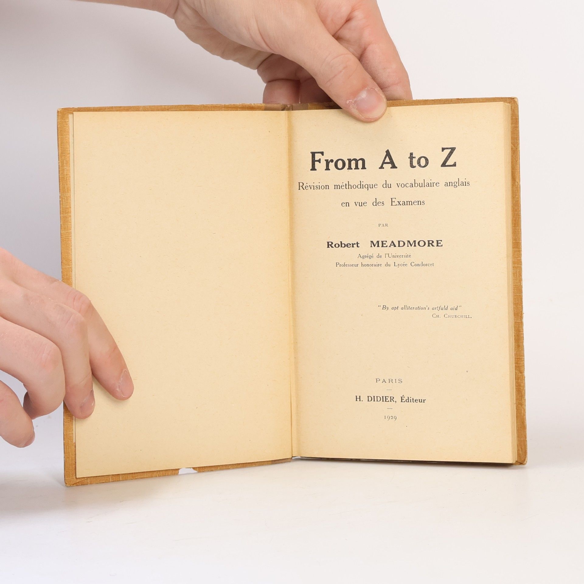 R. Meadmore From A to Z