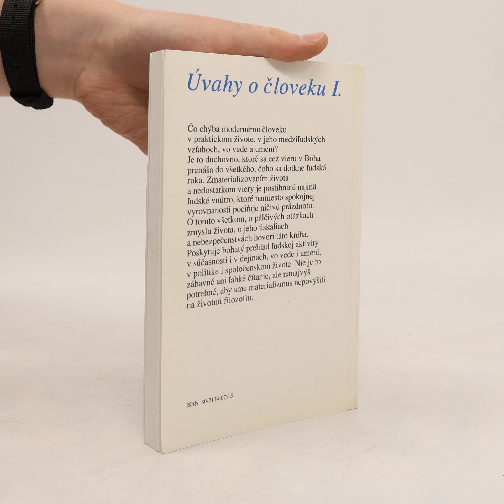 Ján Chryzostom Korec Úvahy o človeku I.