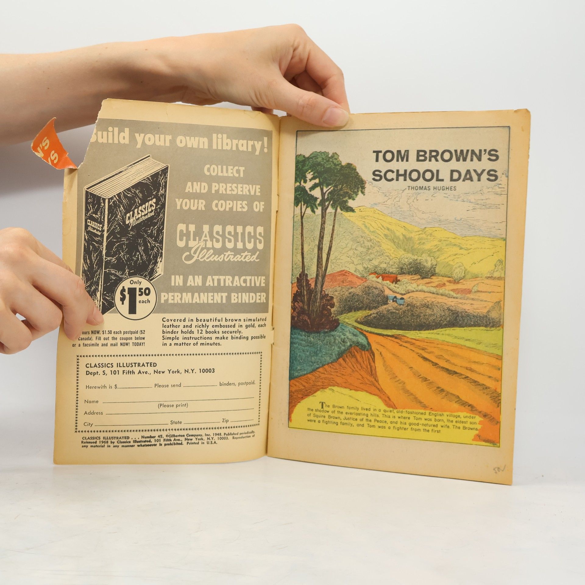 Thomas Parke Hughes Classics Illustrated 45. Tom Brown's School Days