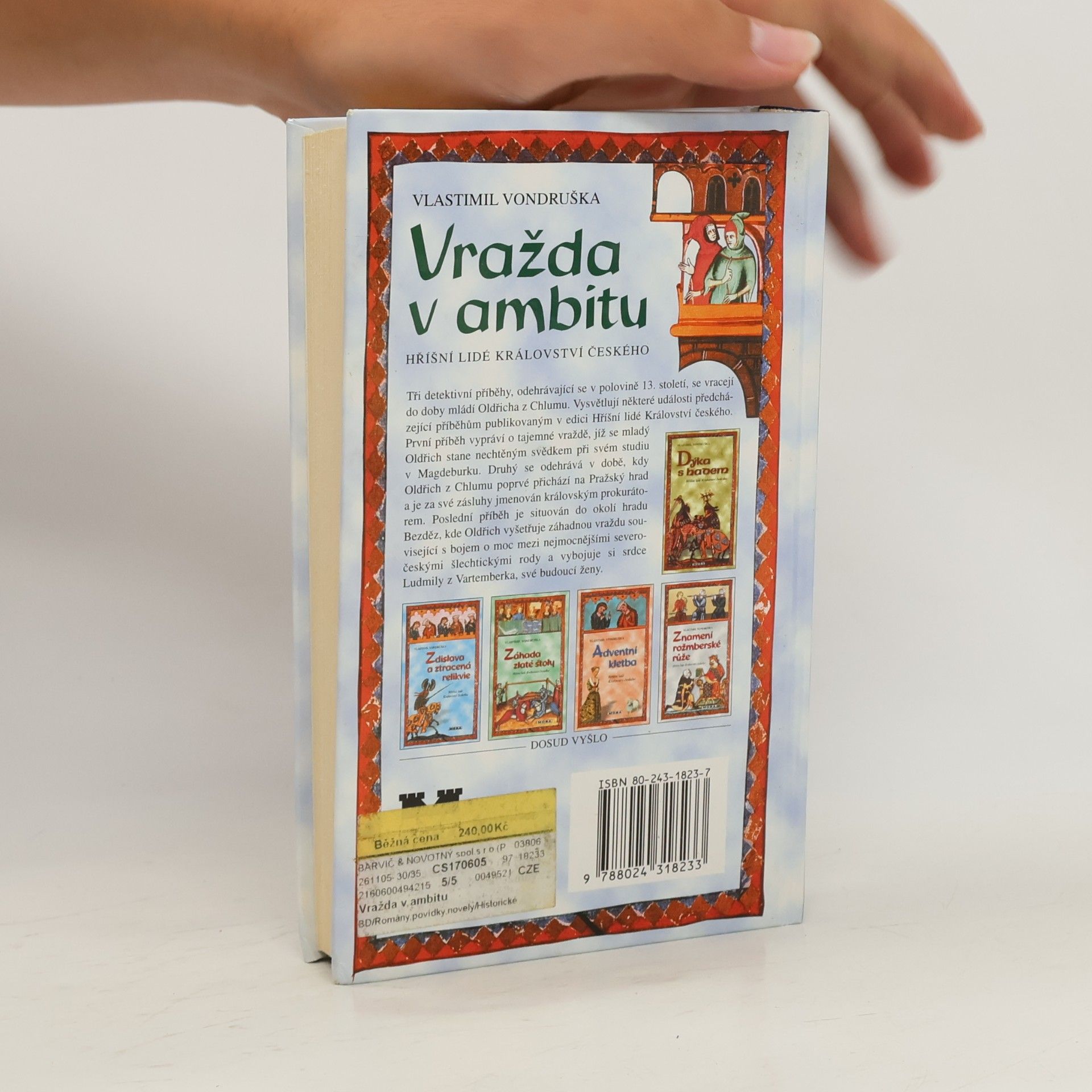 Vlastimil Vondruška Vražda v ambitu. Hříšní lidé Království českého