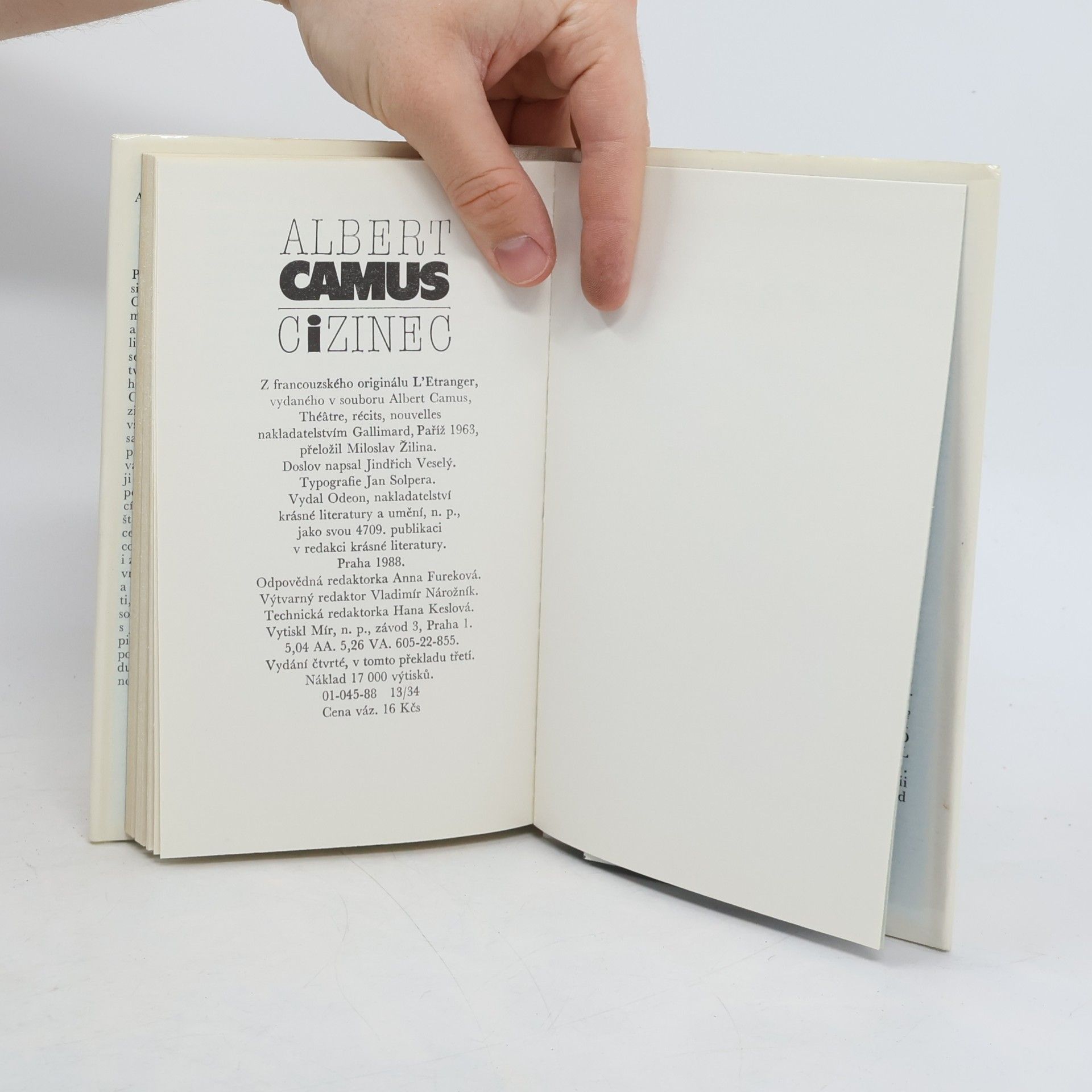Albert Camus Cizinec