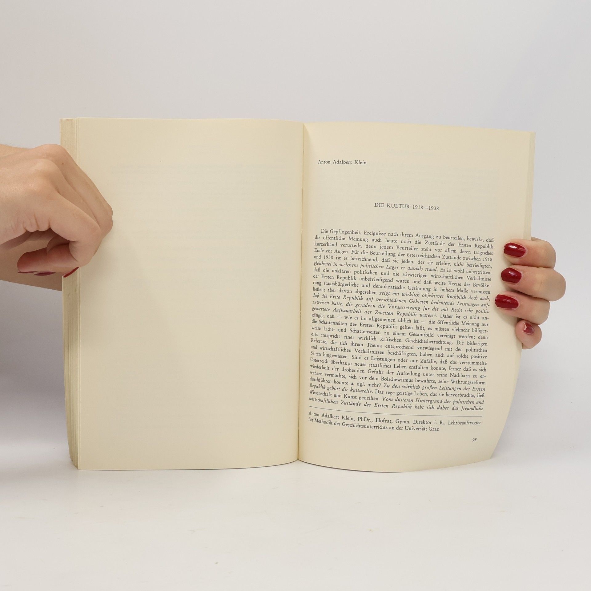 Autorenkollektiv Österreich 1918-1938