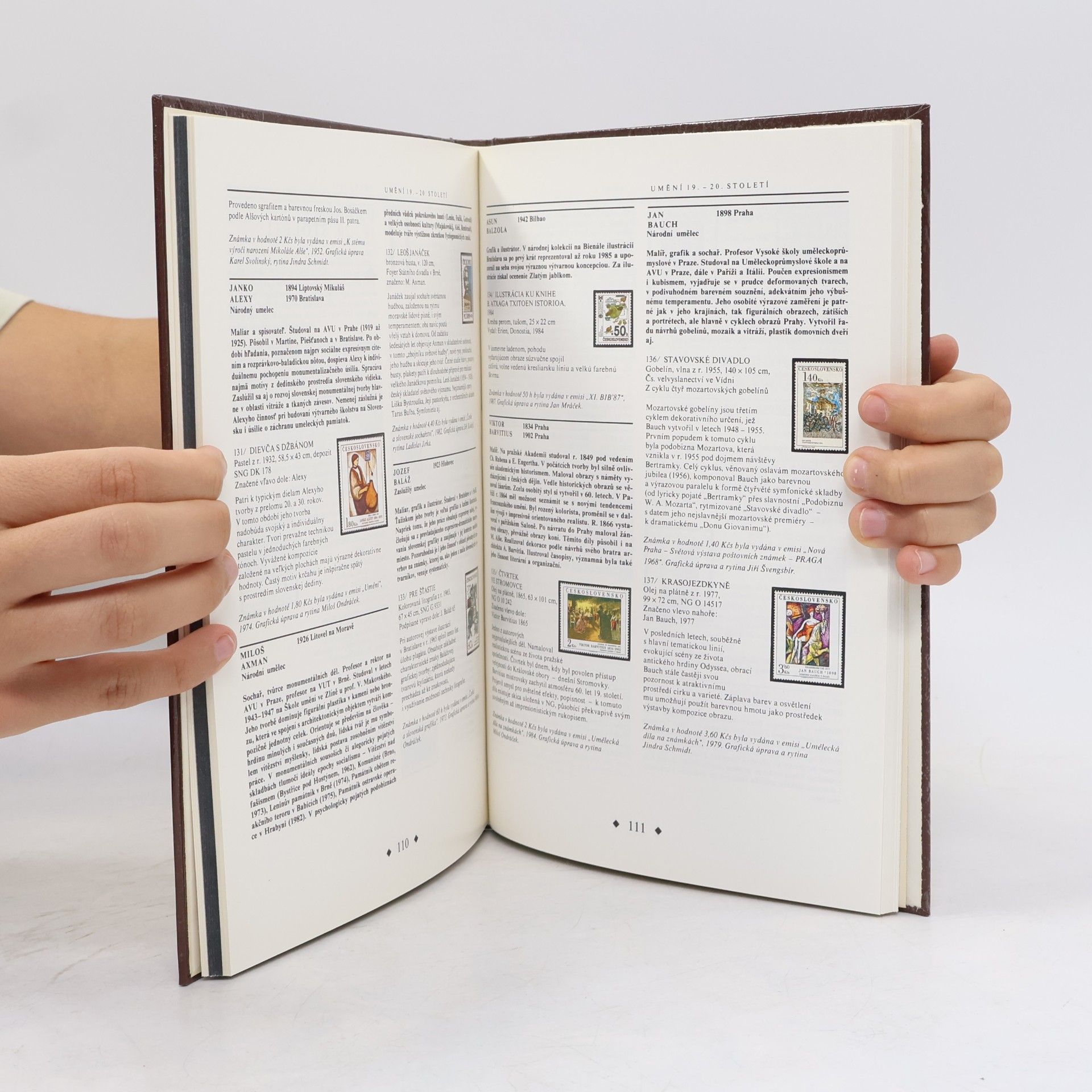 Jiří T. Kotalík Umění na známkách. Katalog výstavy Praga 1988