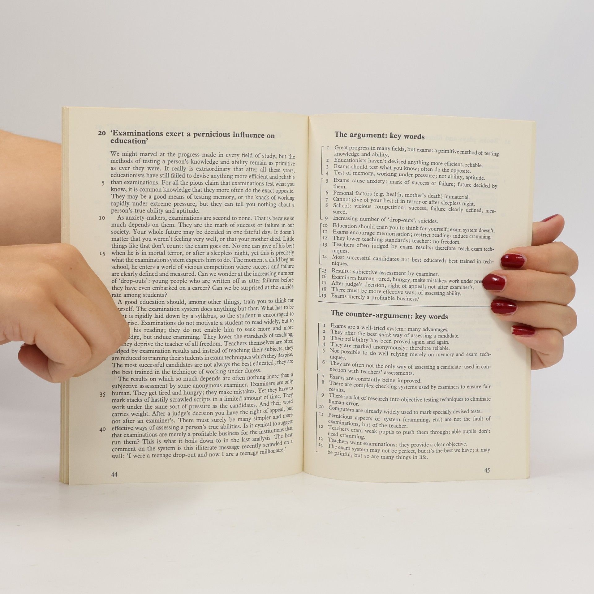 L. G. Alexander For and Against
