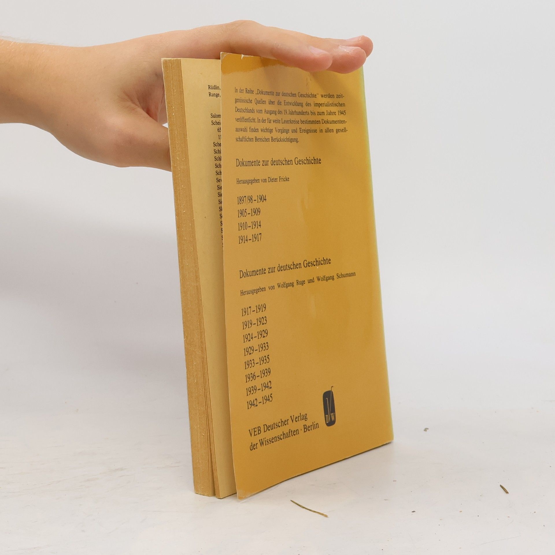 Autorenkollektiv Dokumente zur deutschen Geschichte 1917-1919