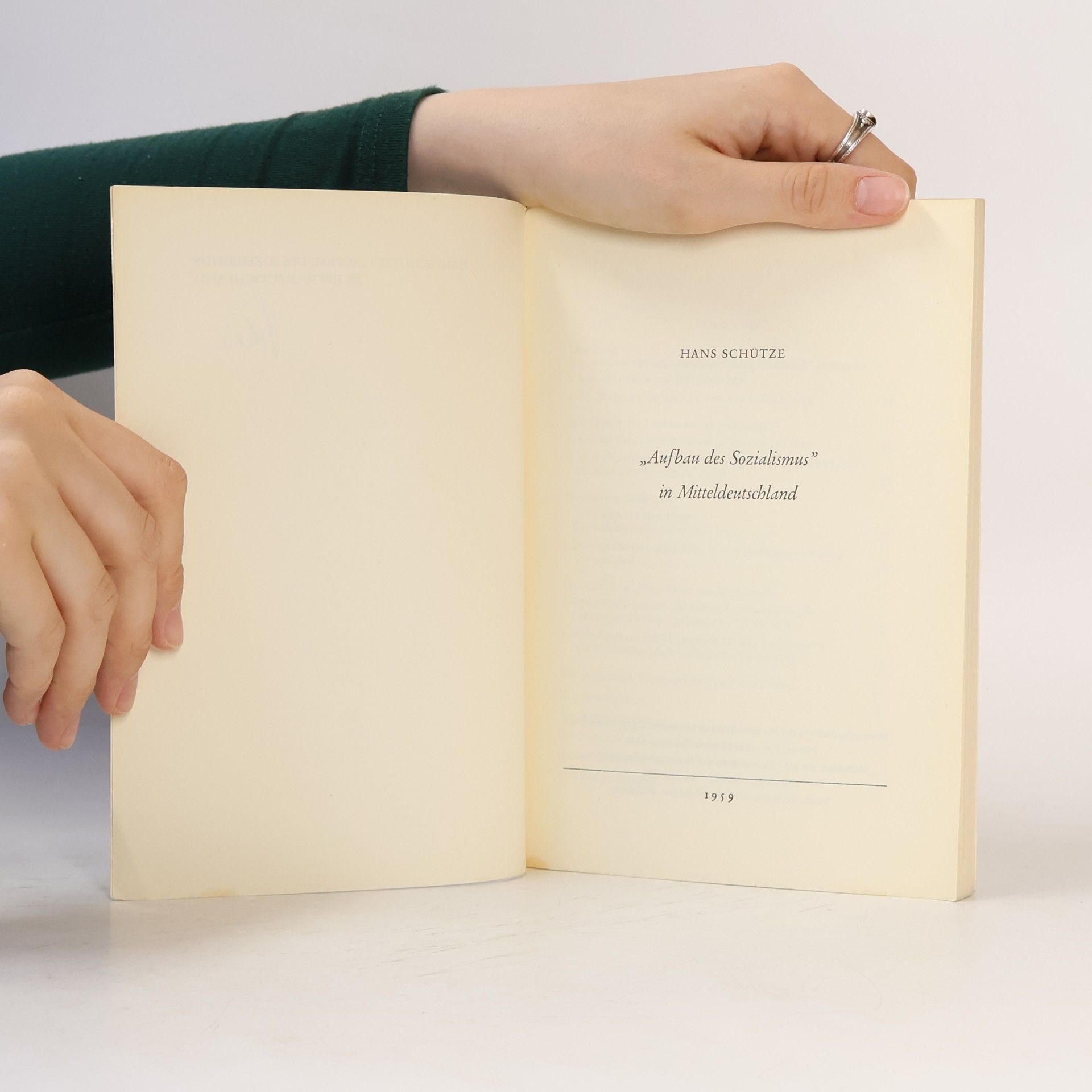 Hans G. Schütze "Aufbau des Sozialismus" in Mitteldeutschland