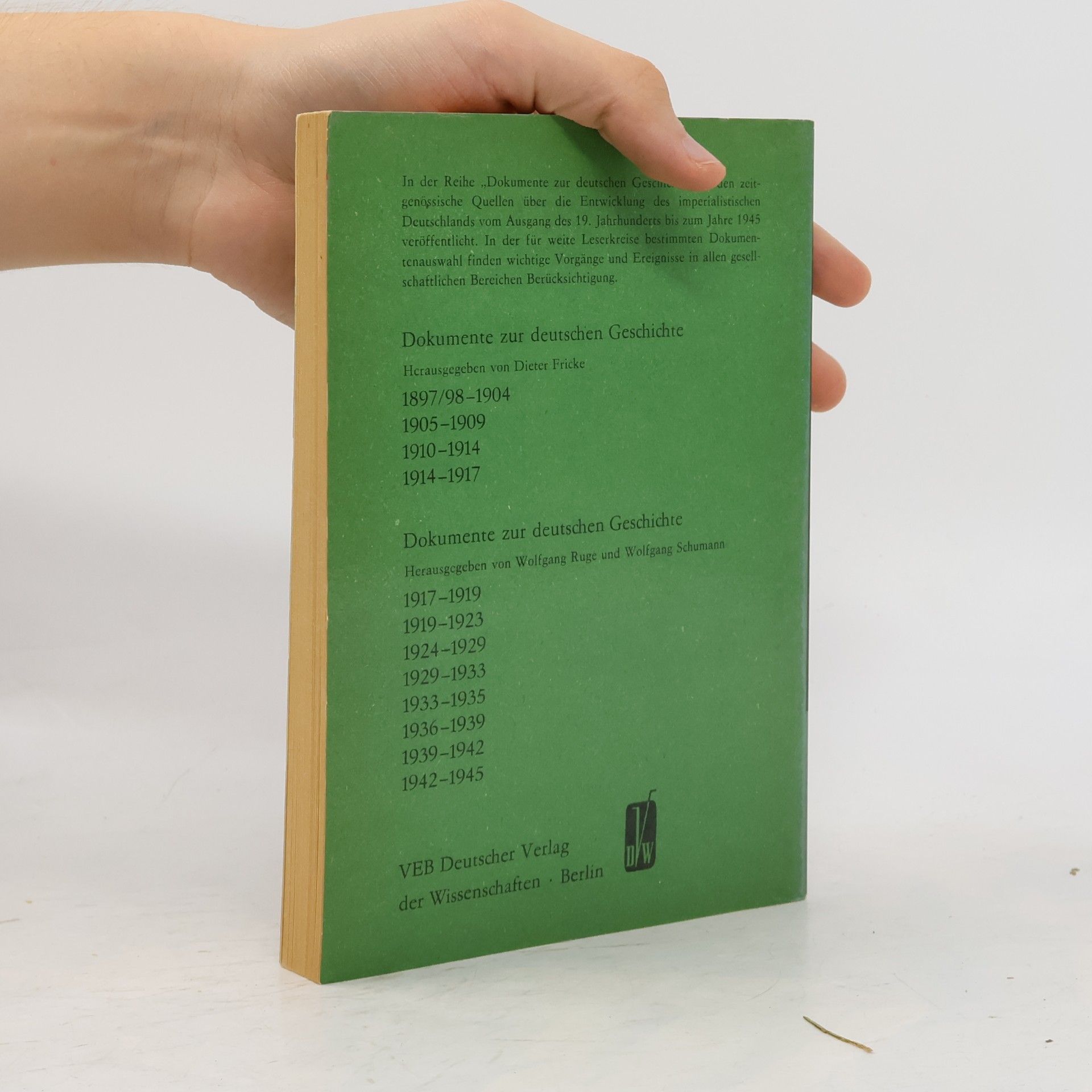 Autorenkollektiv Dokumente zur deutschen Geschichte 1910-1914