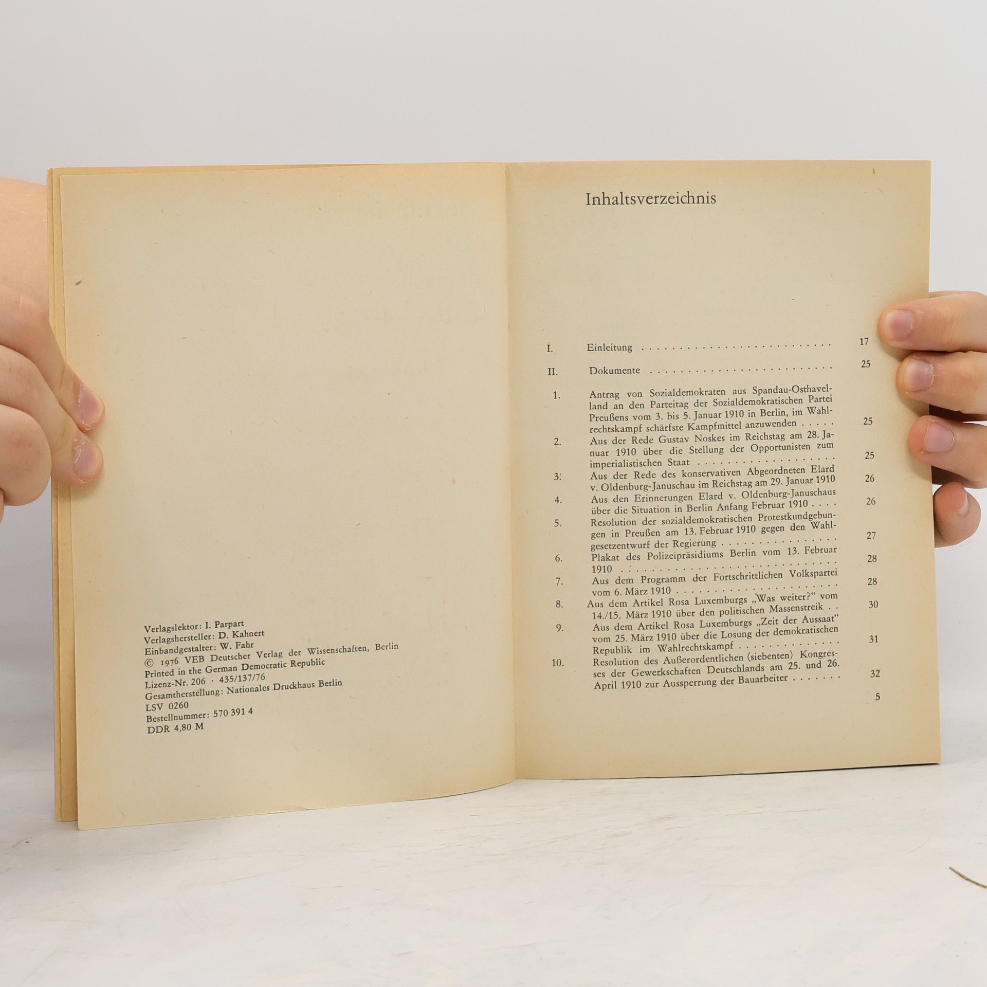 Autorenkollektiv Dokumente zur deutschen Geschichte 1910-1914
