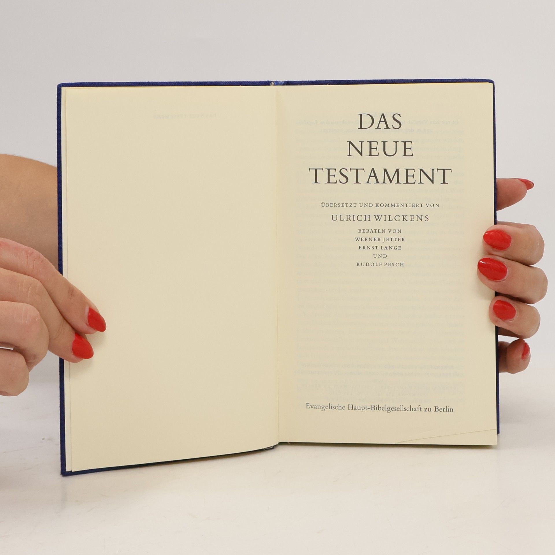 Ulrich Wilckens Das Neue Testament