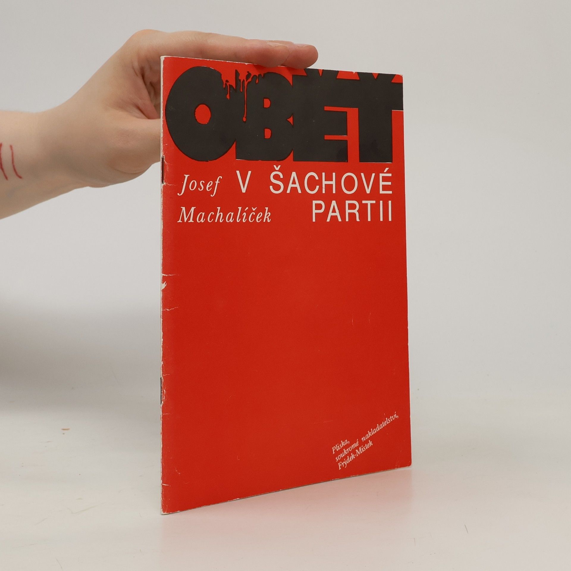 Josef Machalíček Oběť v šachové partii