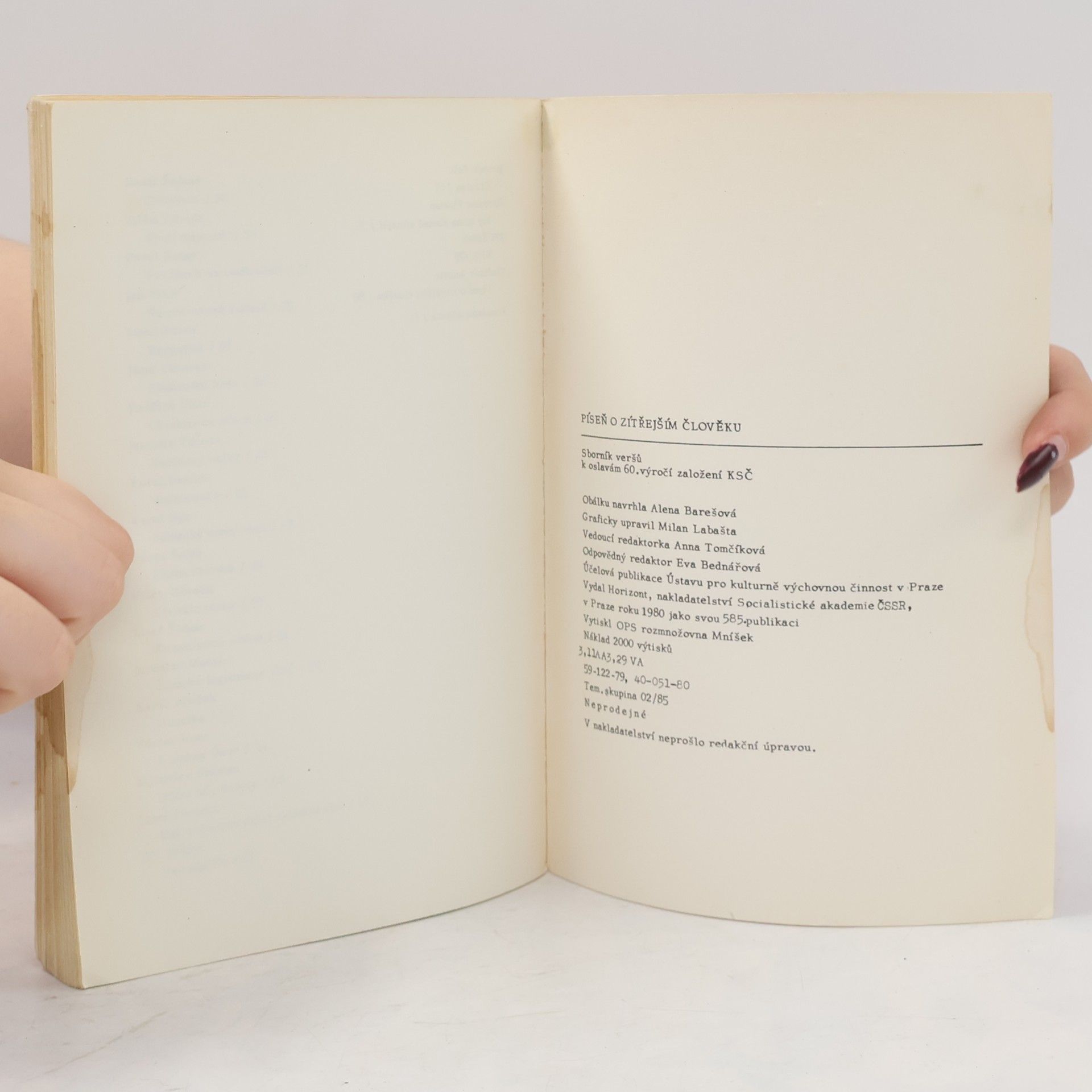 Autorenkollektiv Píseň o zítřejším člověku