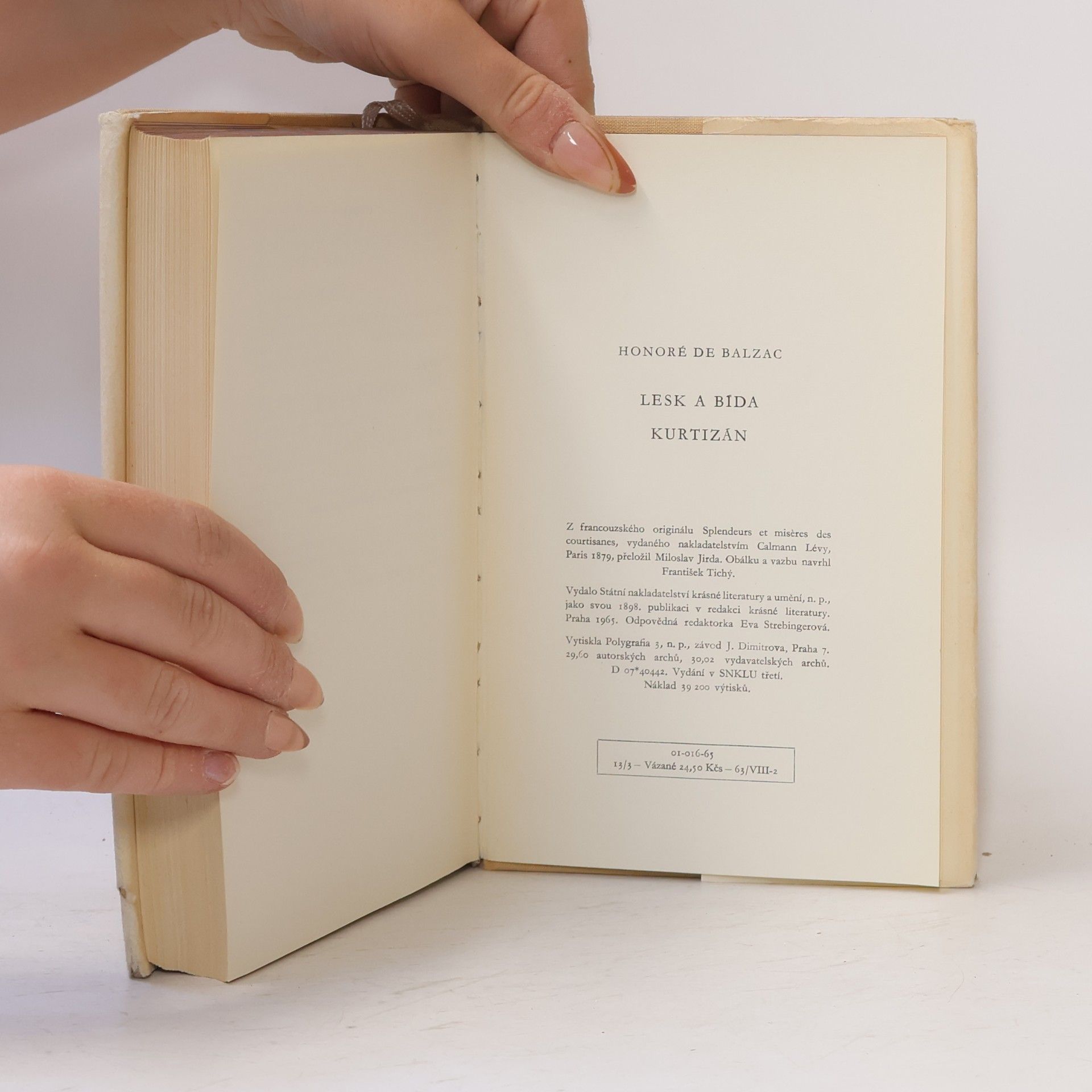 Honoré de Balzac Lesk a bída kurtizán