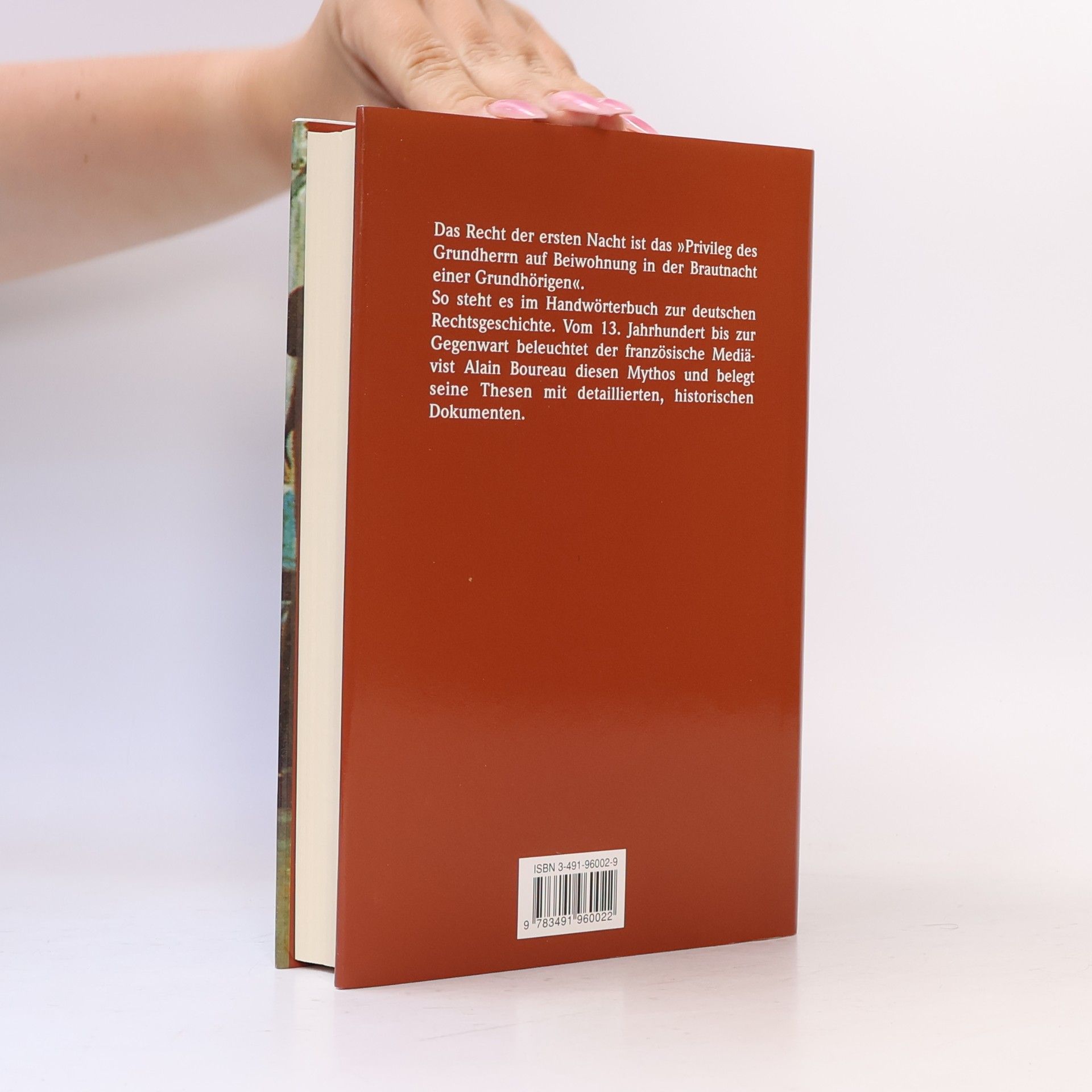 Alain Boureau Das Recht der ersten Nacht. Mit Anmerk., Register u. Bibliographie