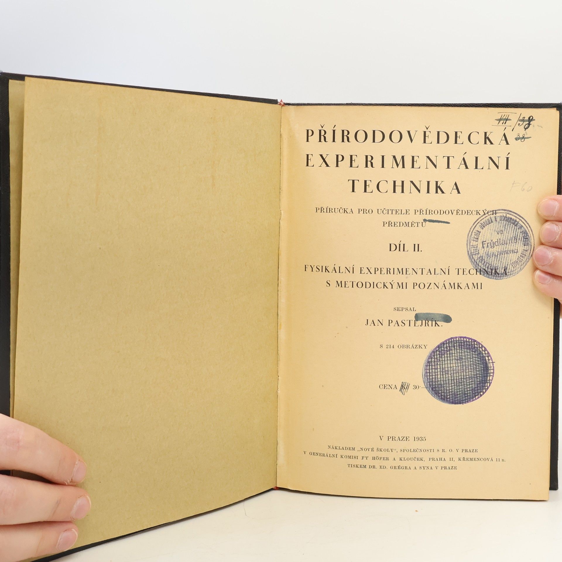 Jan Pastejřík Přírodovědecká experimentální technika