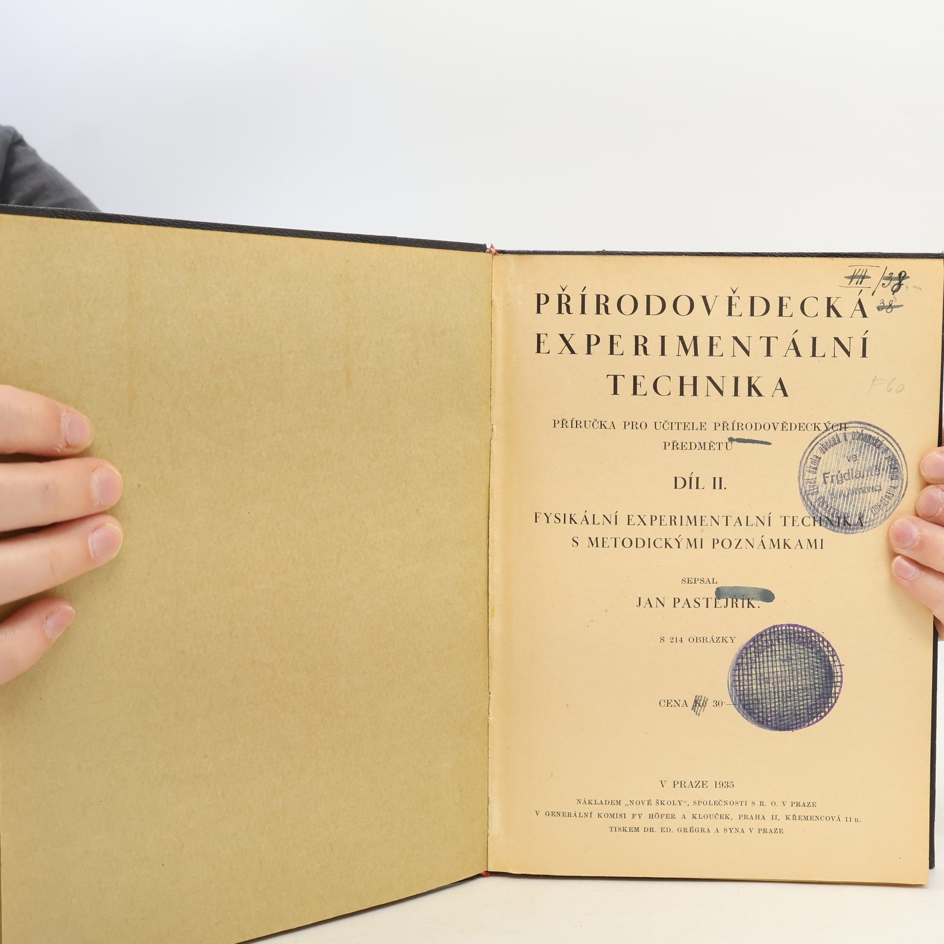Jan Pastejřík Přírodovědecká experimentální technika