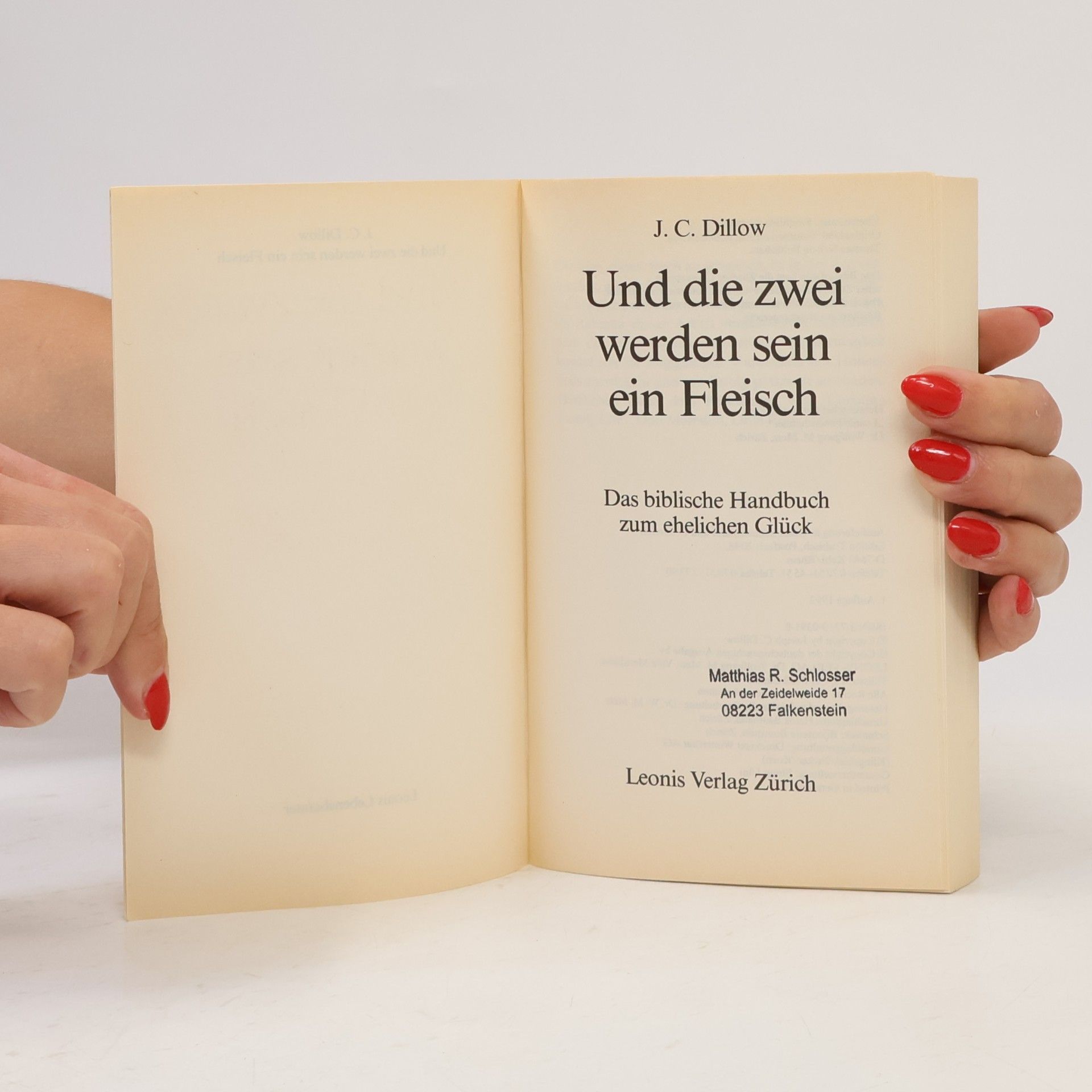J. C. Dillow Und die zwei werden sein ein Fleisch