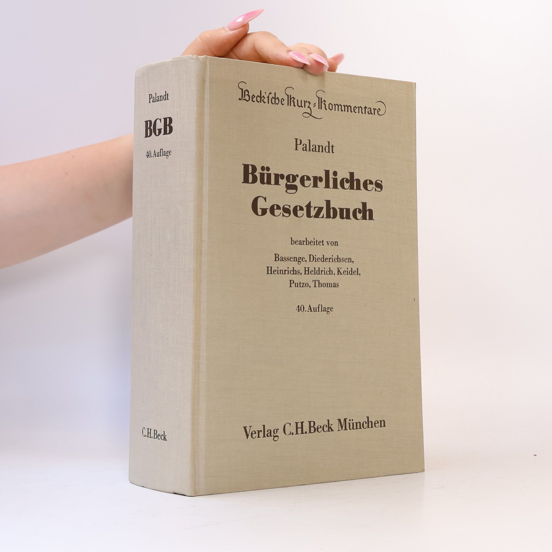 Otto Palandt Bürgerliches Gesetzbuch