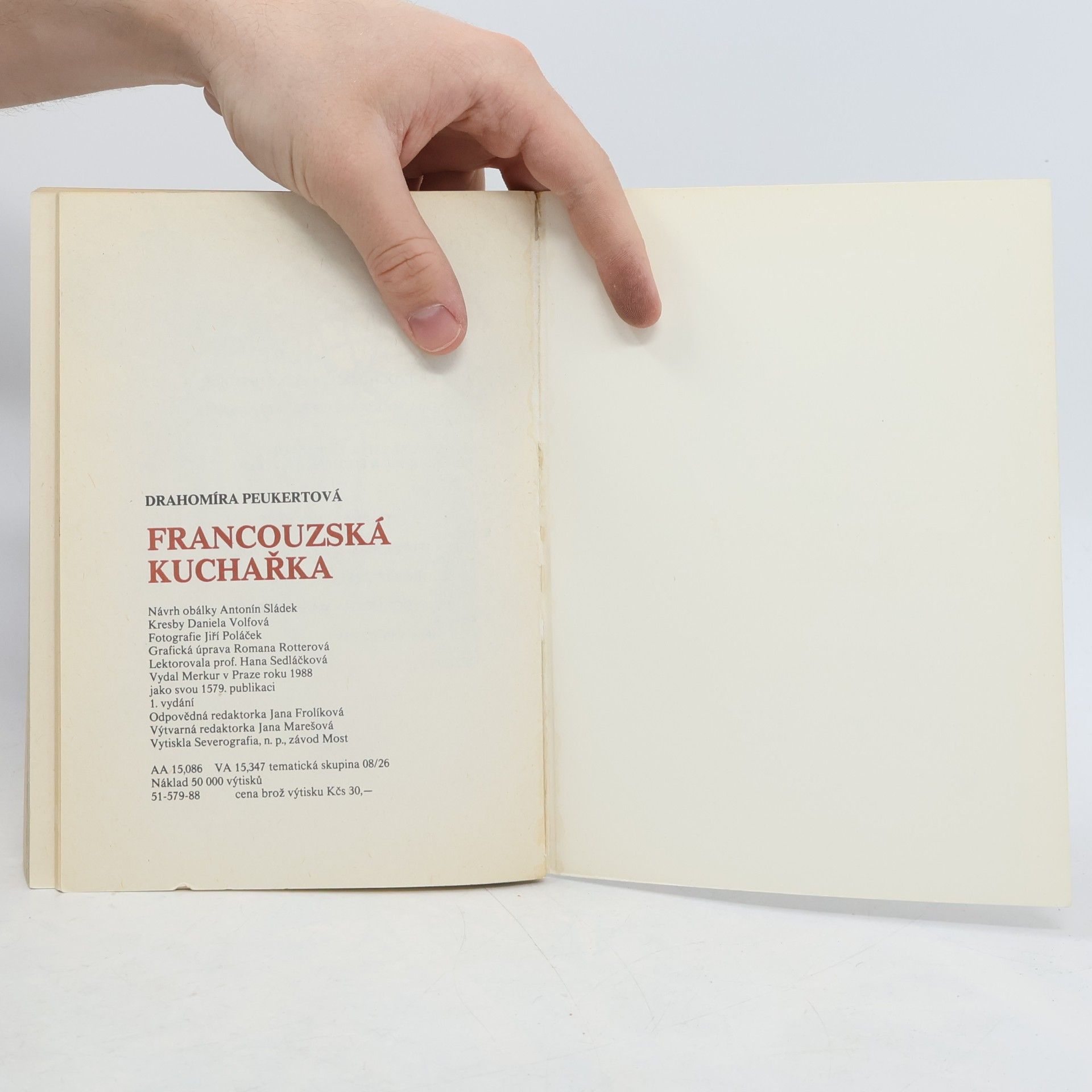 Drahomíra Peukertová Francouzská kuchařka