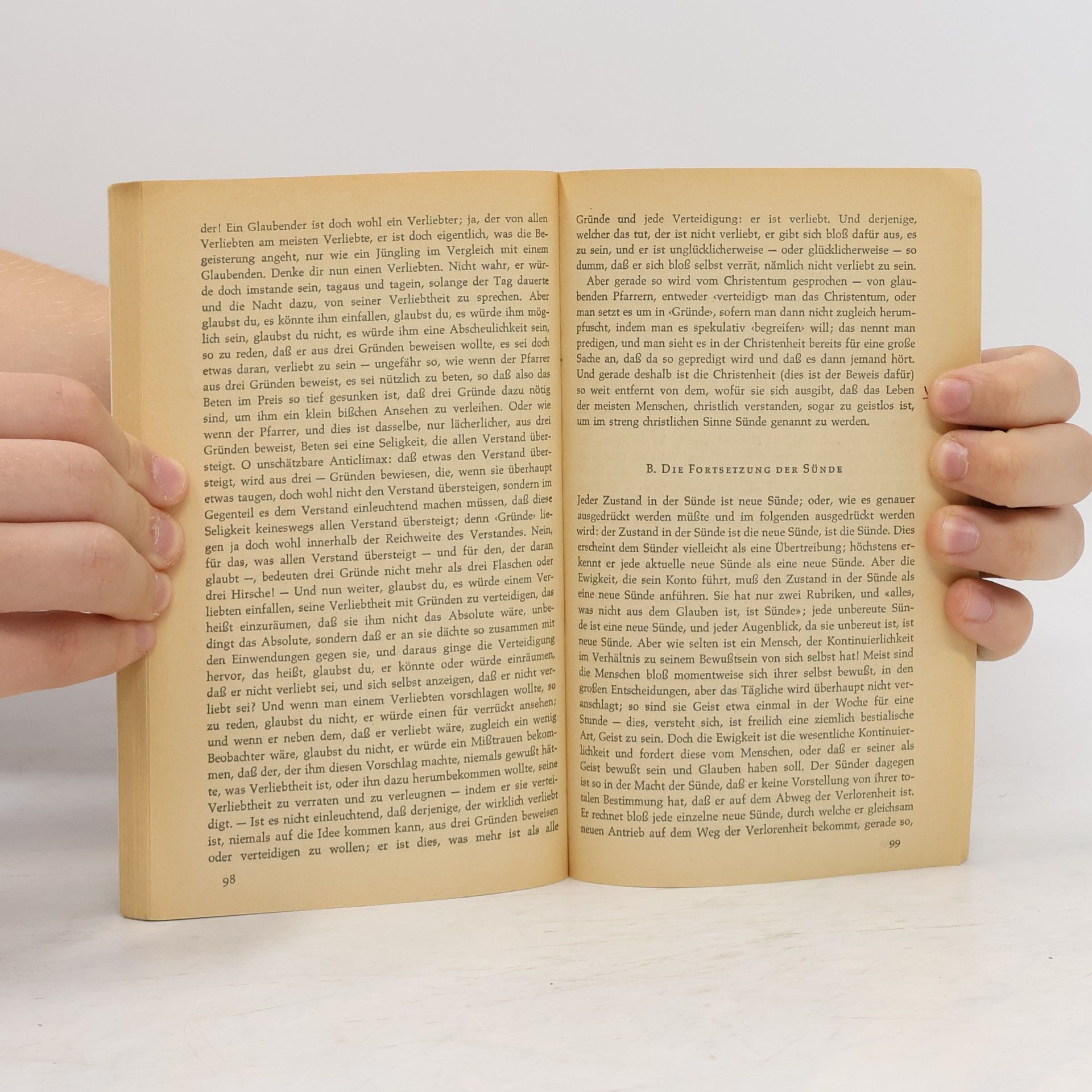 Søren Kierkegaard Werke IV. Die Krankheit zum Tode