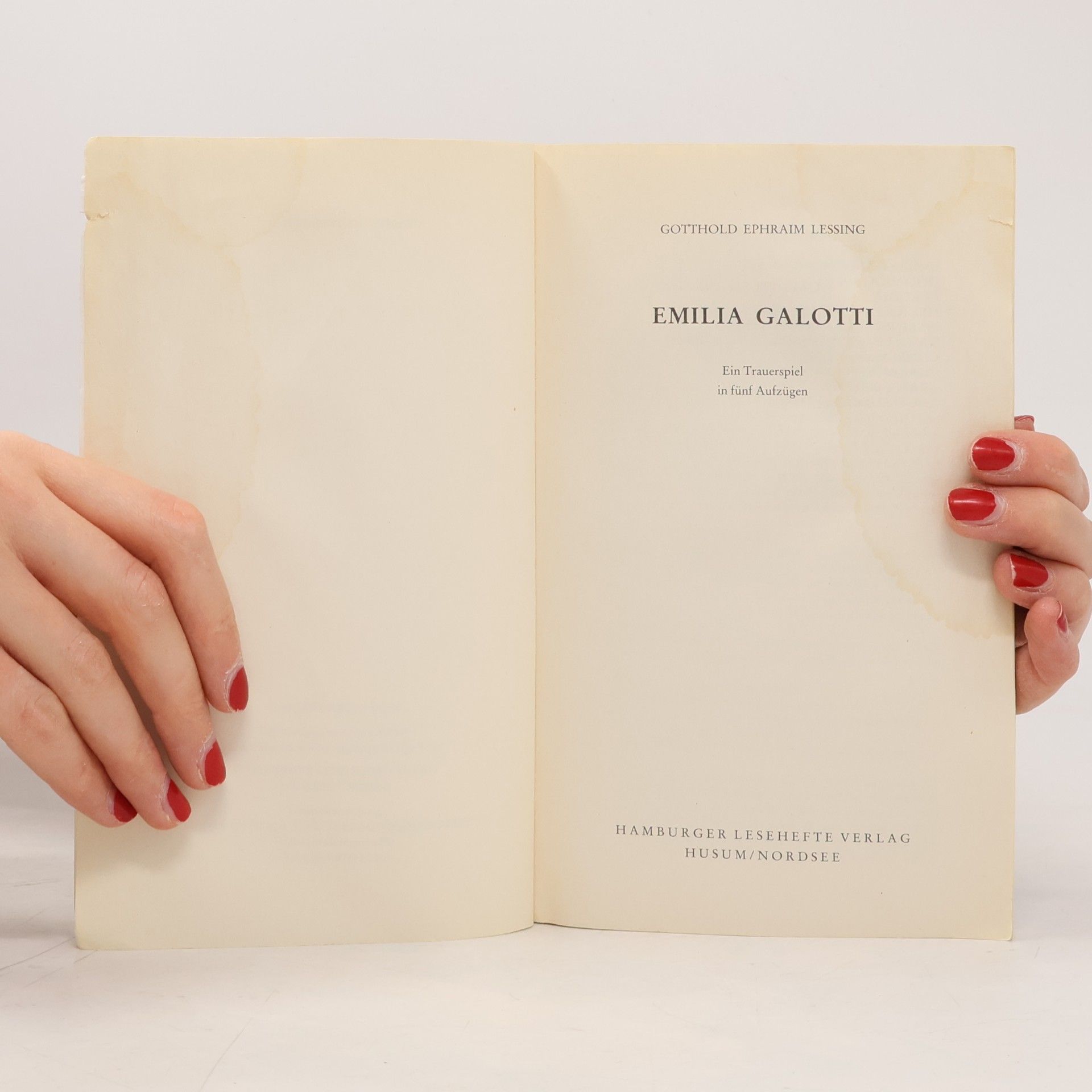 Gotthold Ephraim Lessing Emilia Galotti