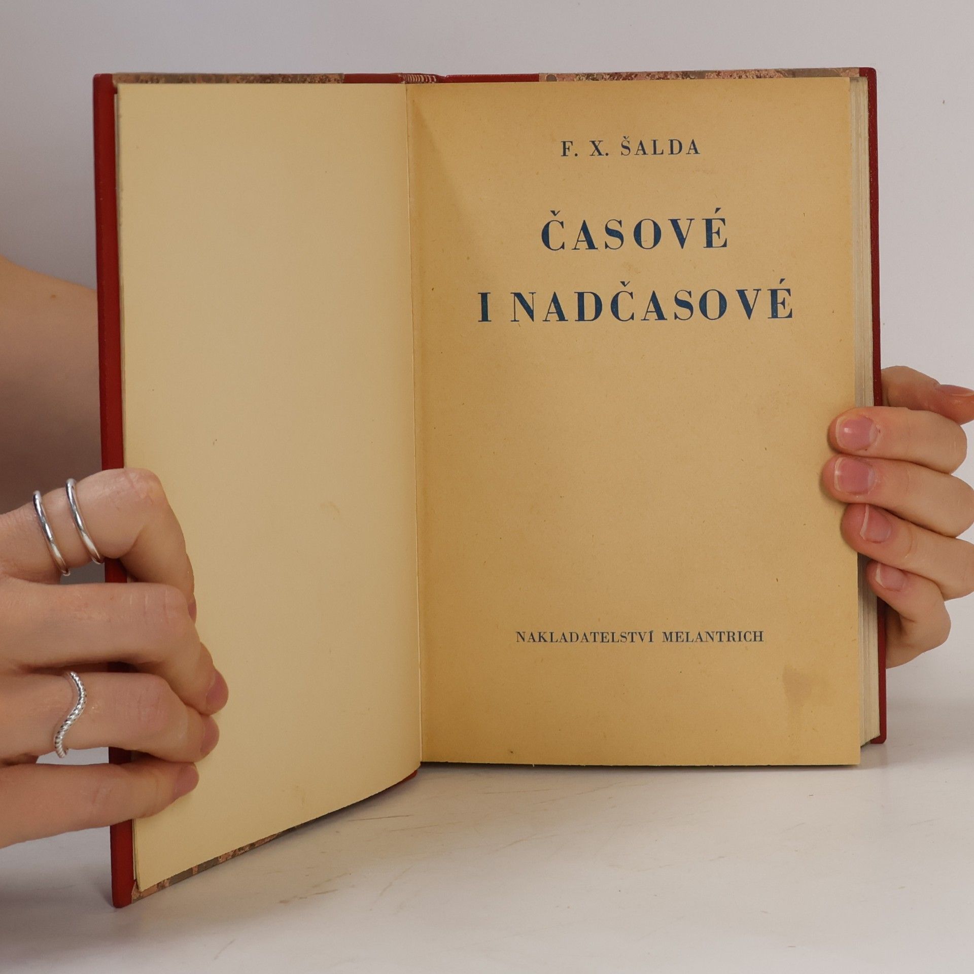František Xaver Šalda Časové a nadčasové
