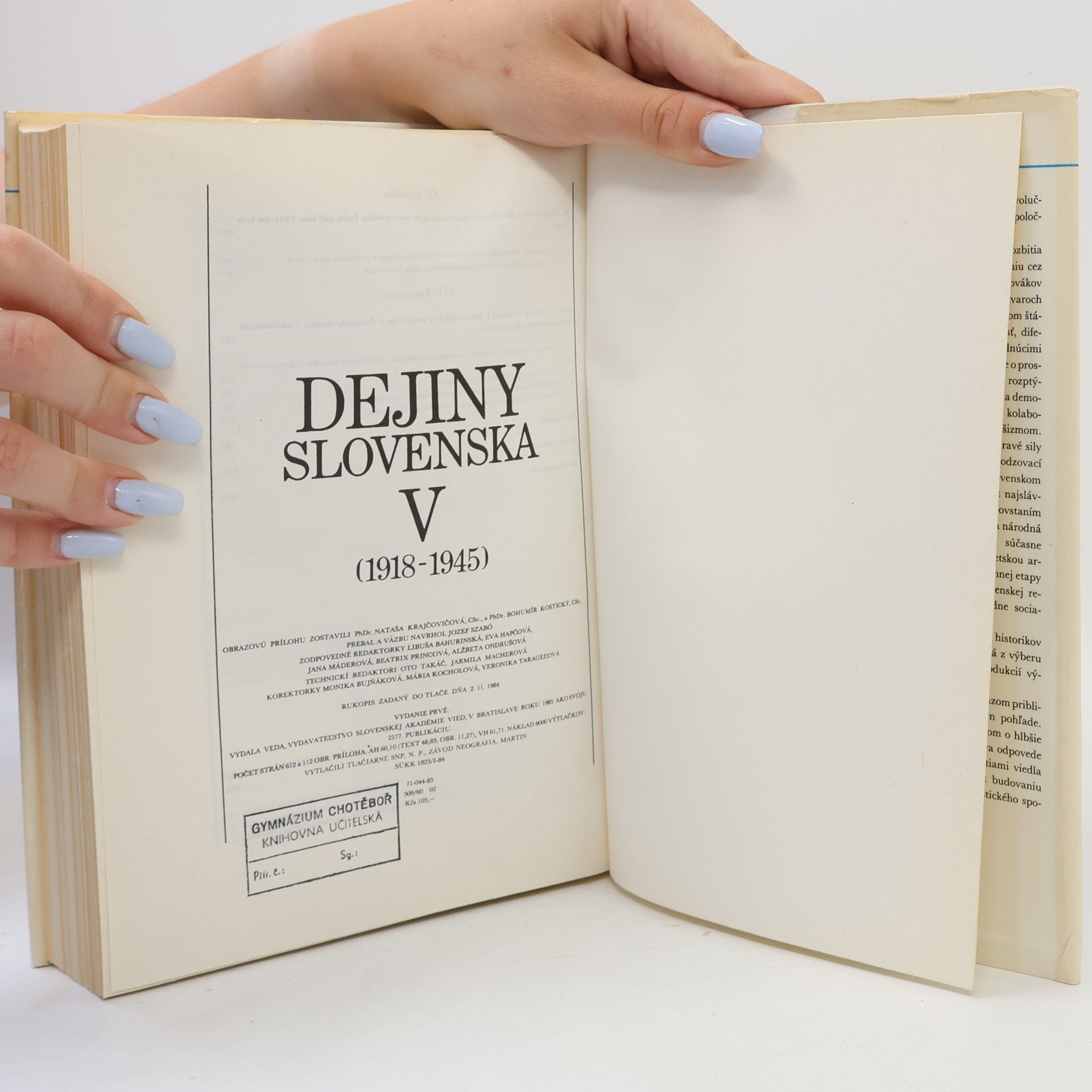 Various authors Dejiny Slovenska V (1918-1945)