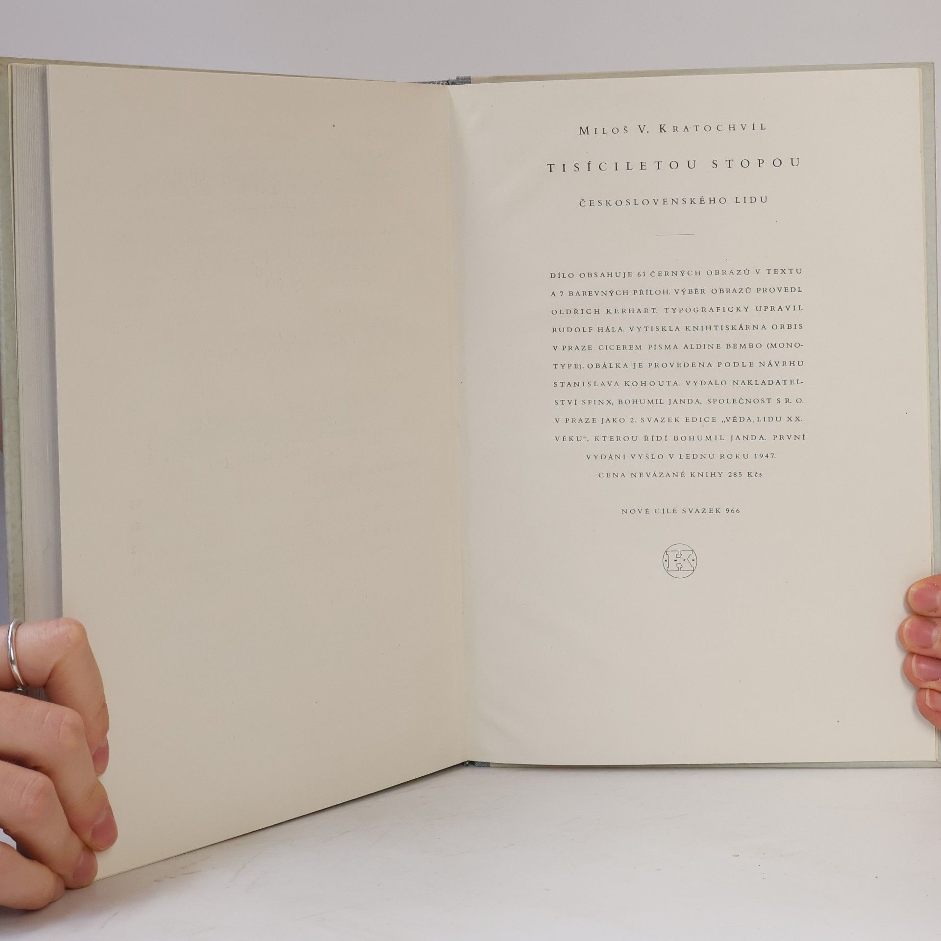 Miloš V. Kratochvíl Třicetiletou stopou československého lidu