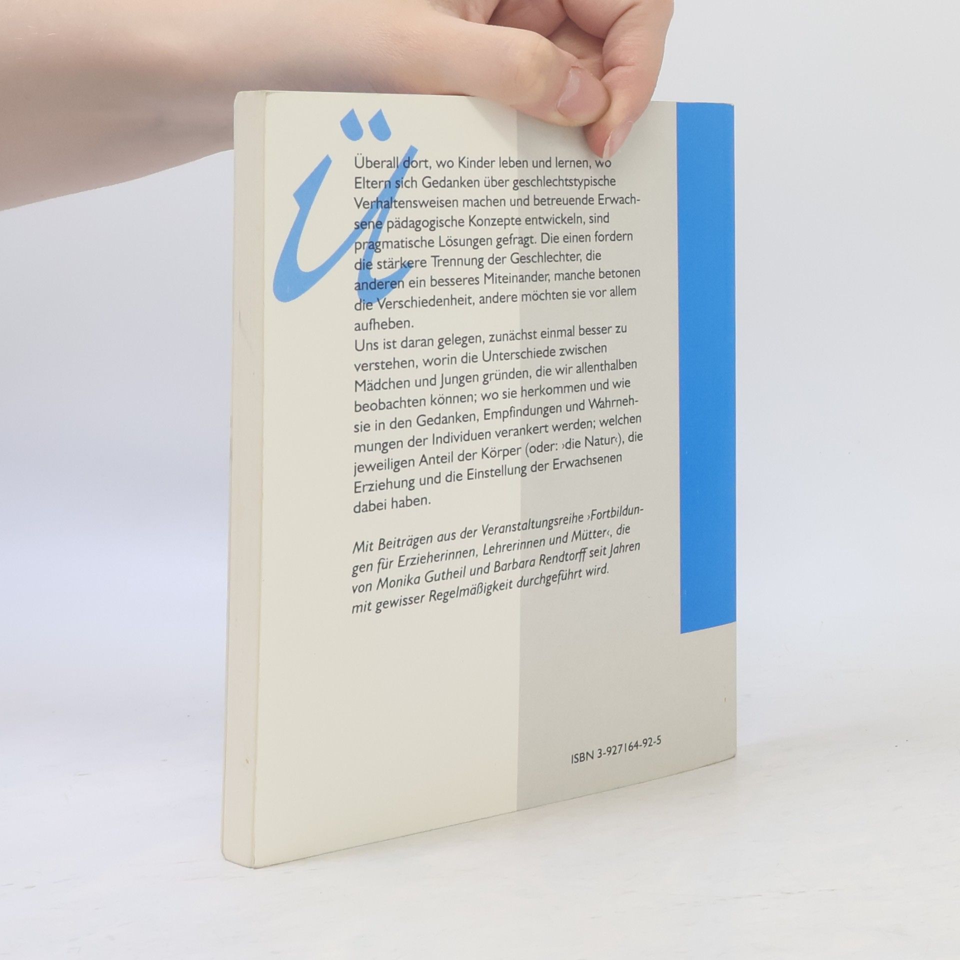 Barbara Rendtorff Geschlecht und Kindheit