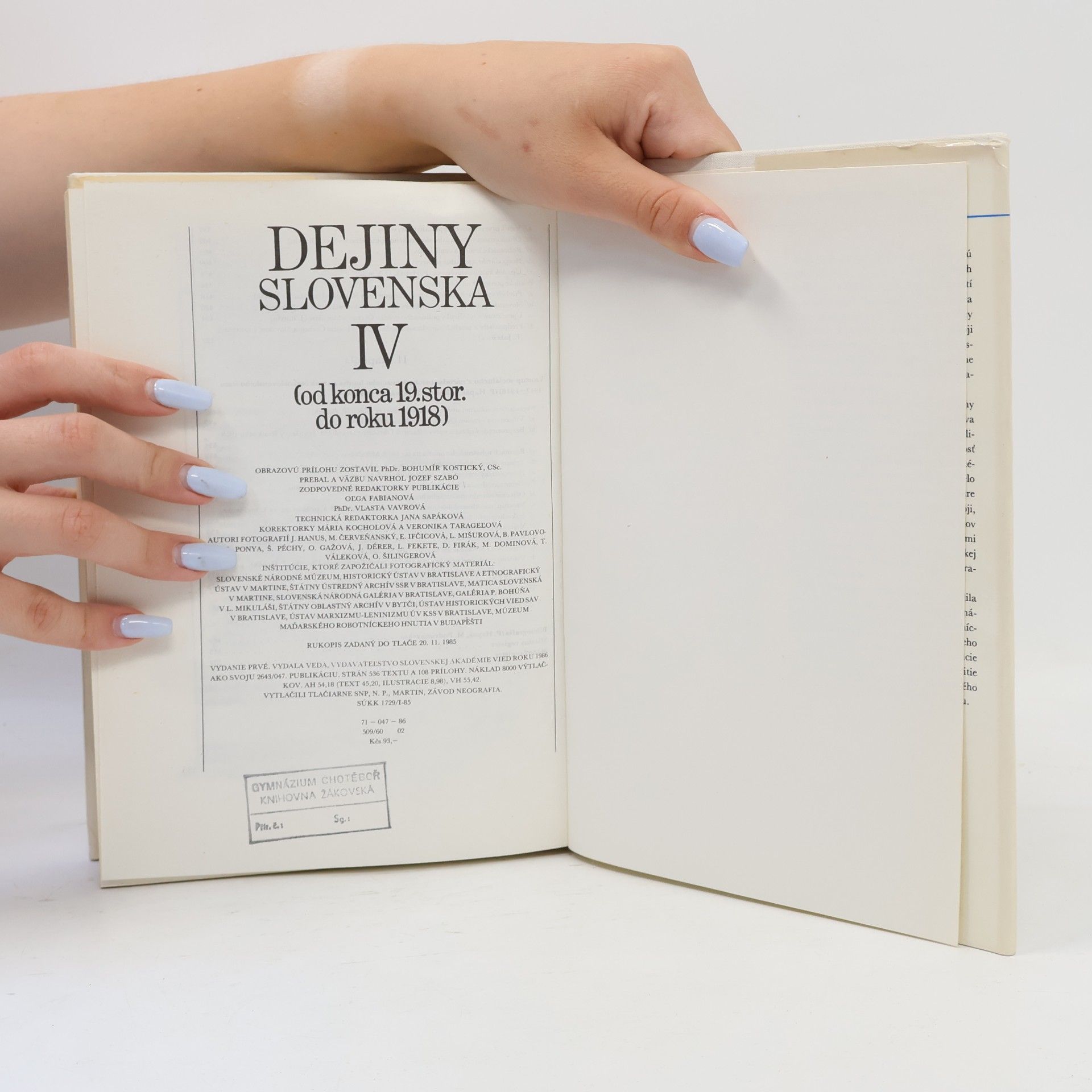 Various authors Dejiny Slovenska IV